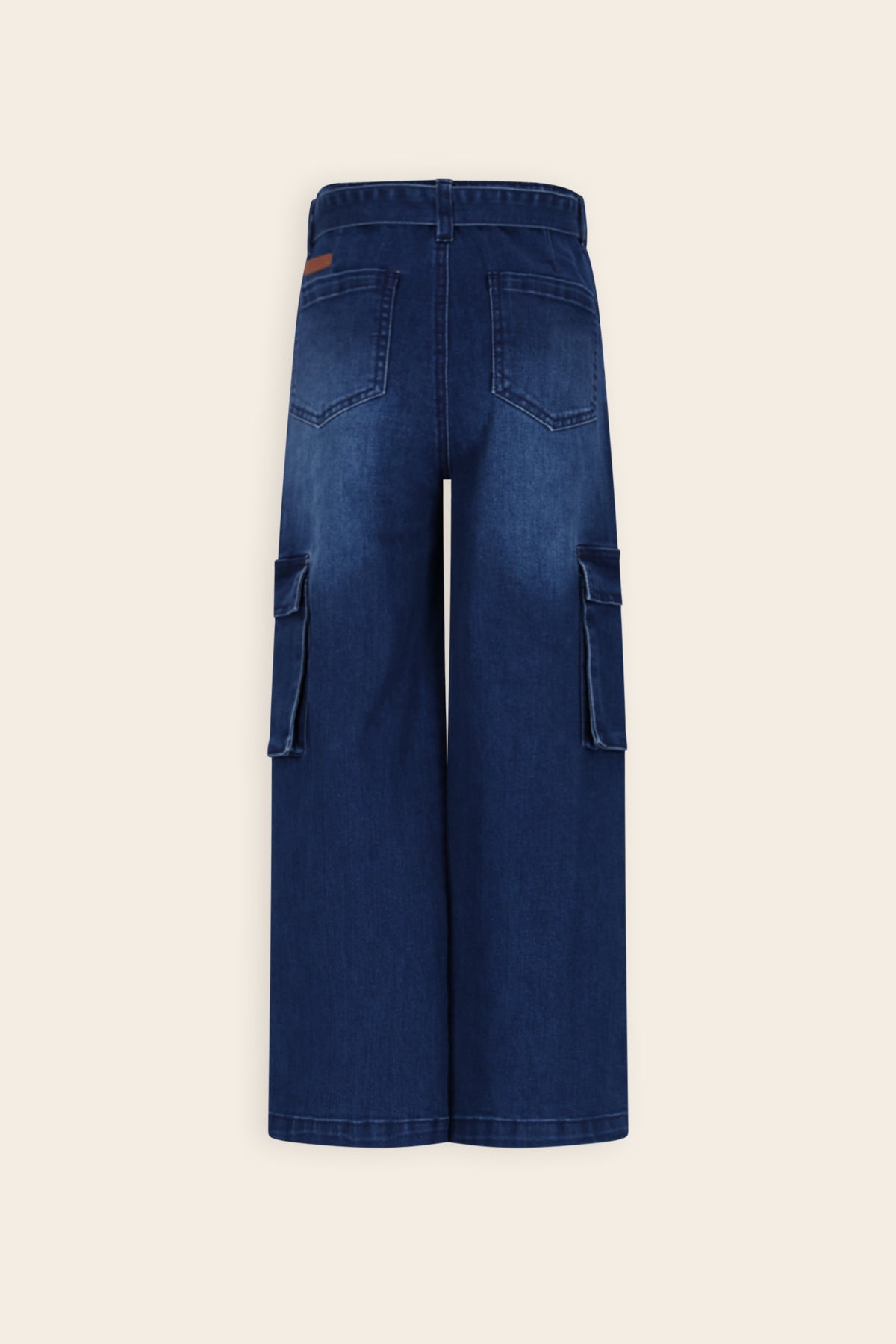 Saar Denim Cargo Broek Blauw