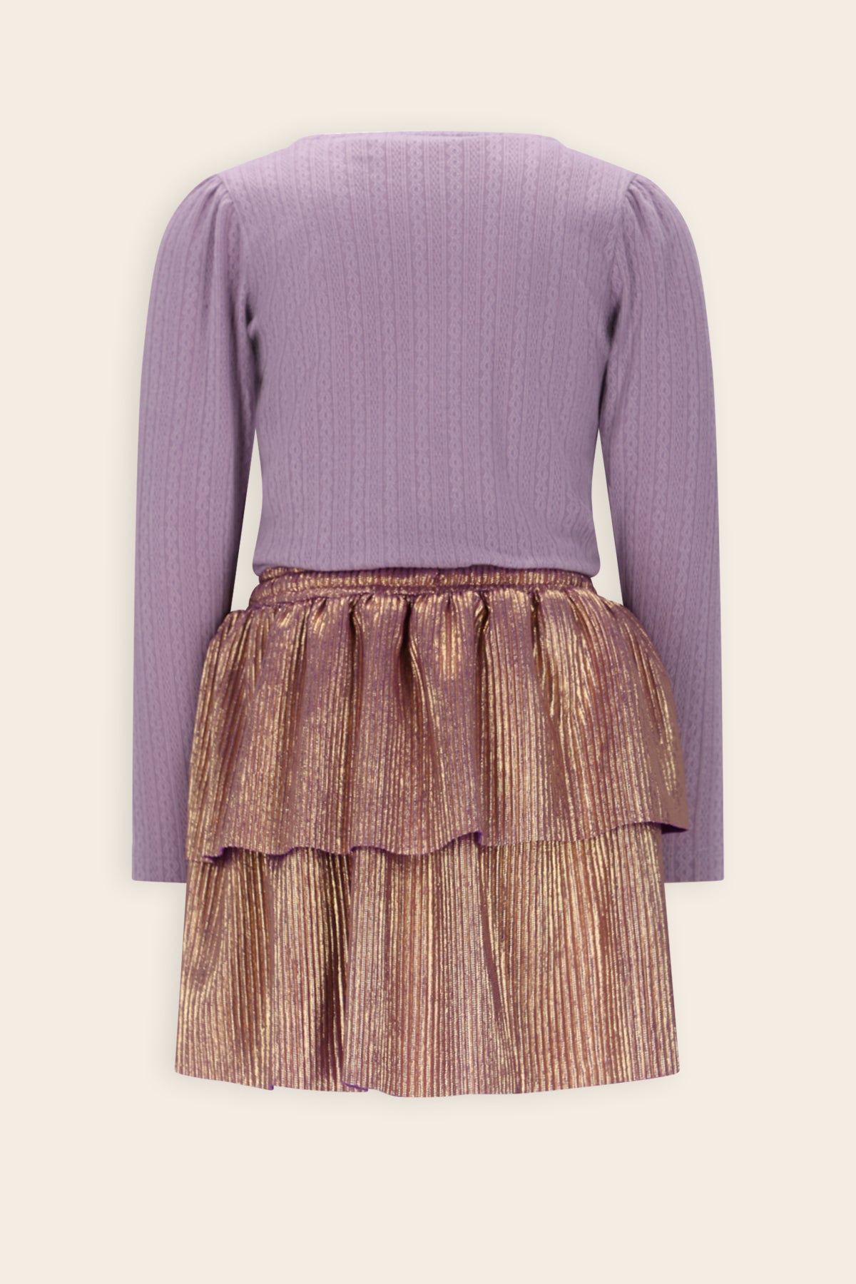 Moran Jurk Lila/Goud