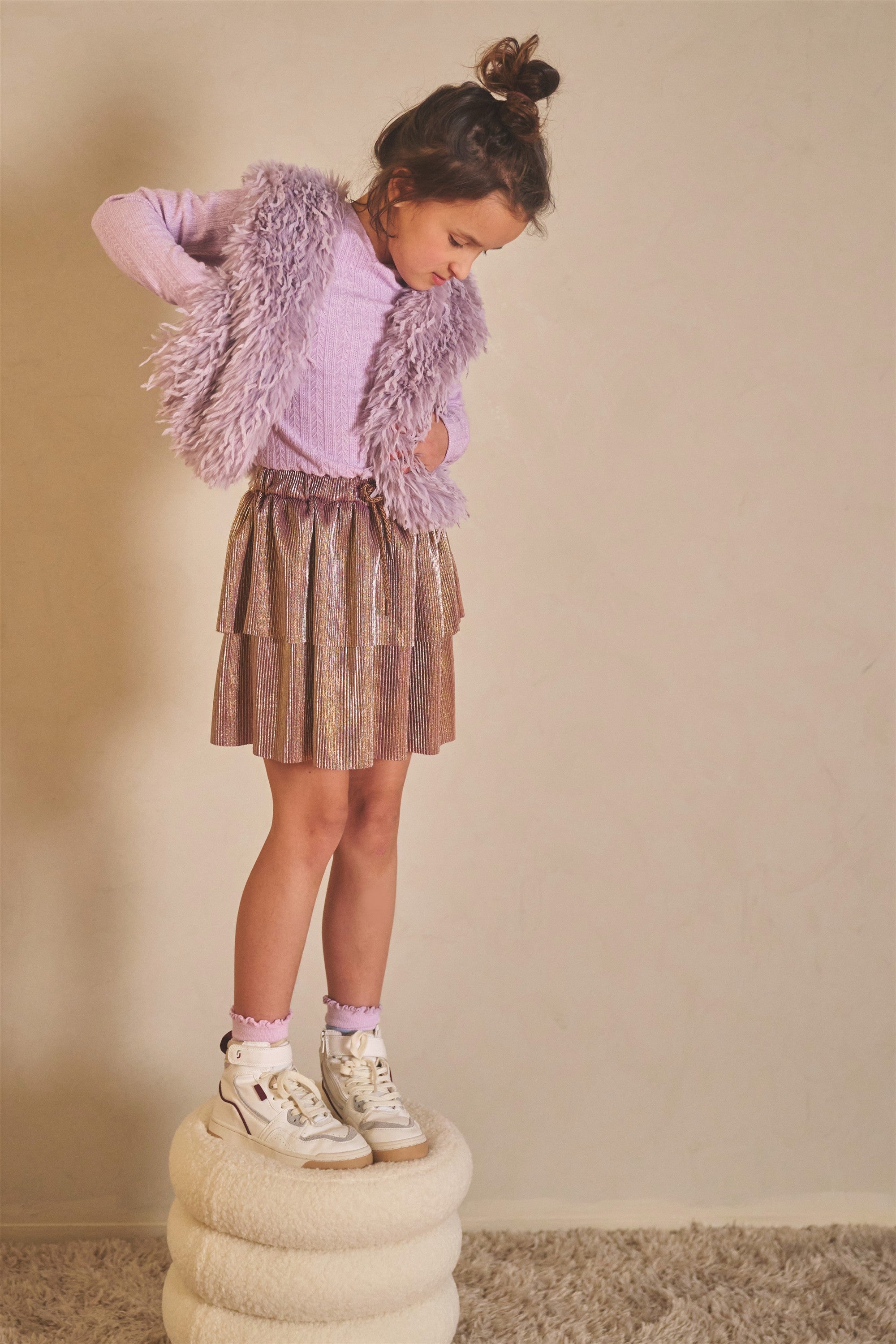 Moran Jurk Lila/Goud