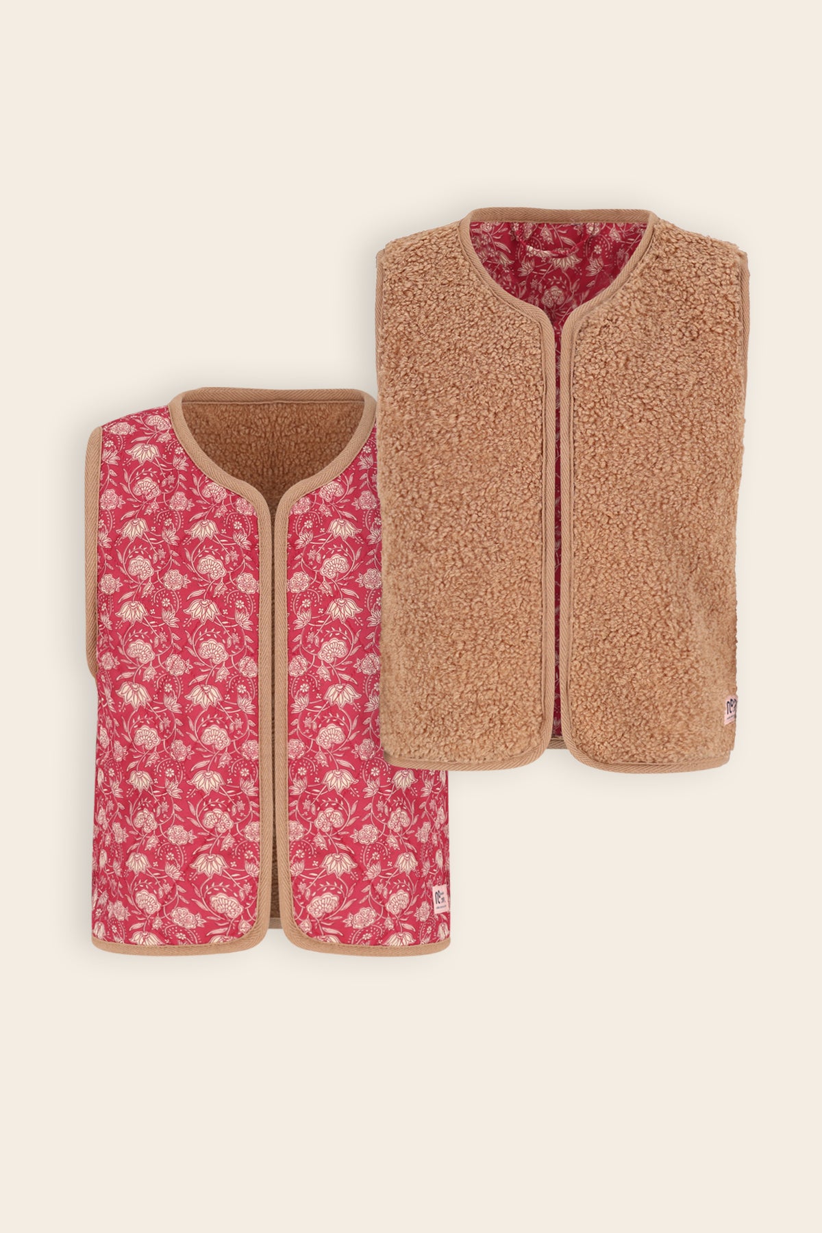 Katya Reversible Gilet Donkerroze