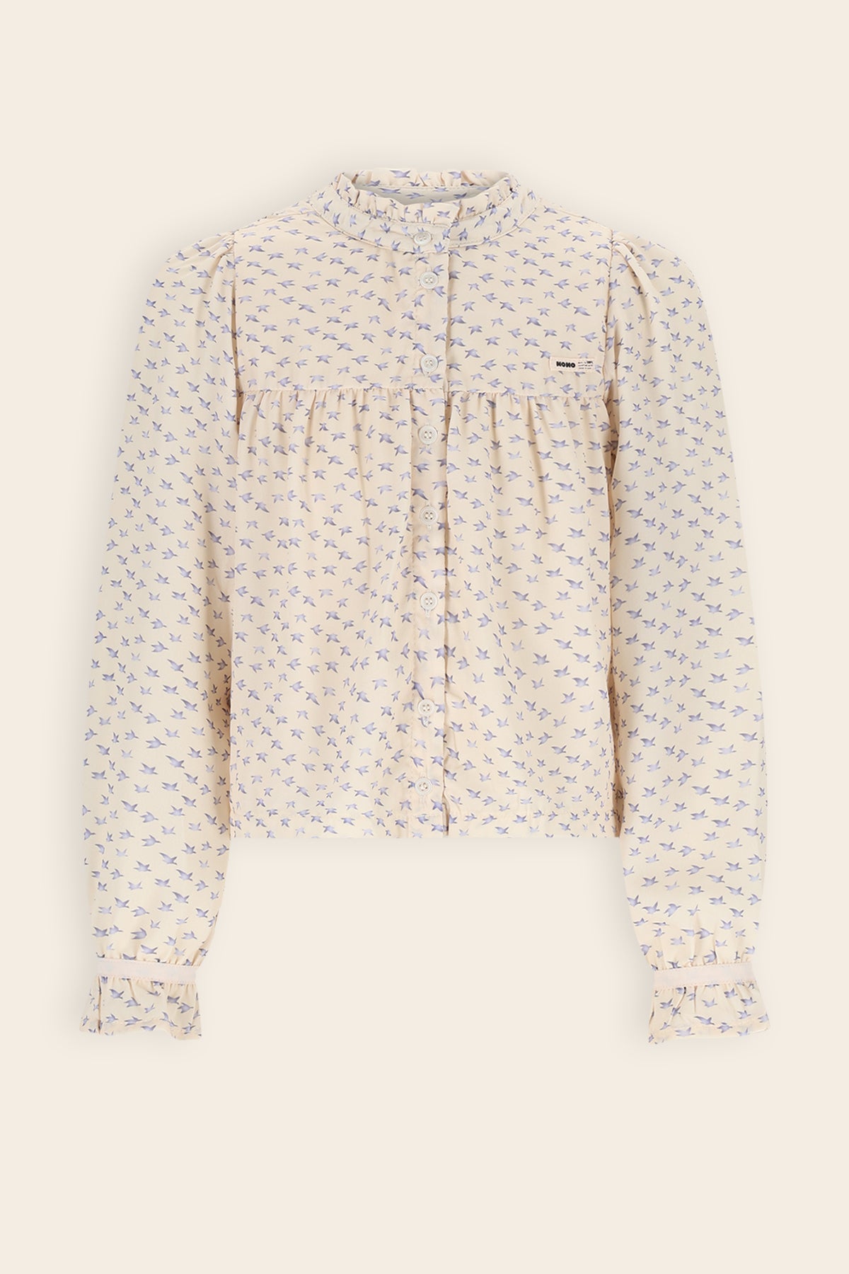 Tekla Geprinte Blouse Ivoor