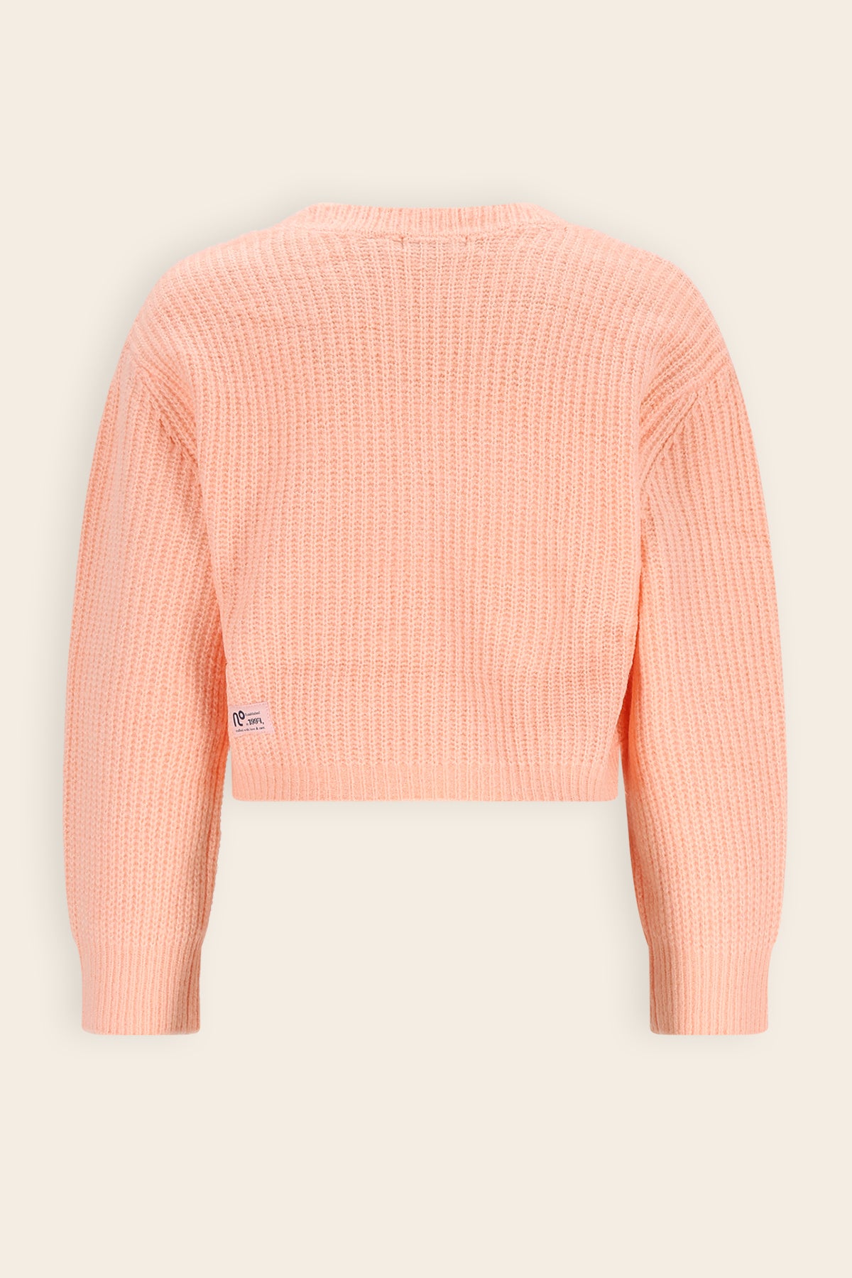 Ashlee Gebreid Kort Vest Oranje