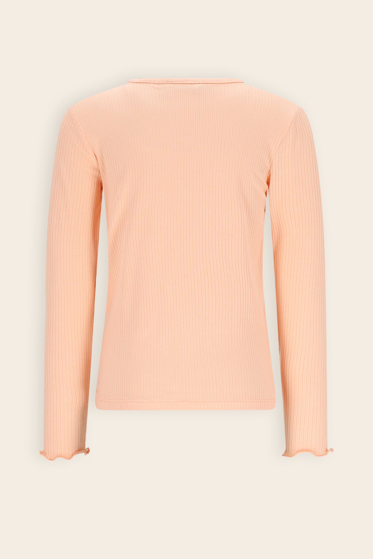 Kyoto Basic Rib Tshirt Oranje