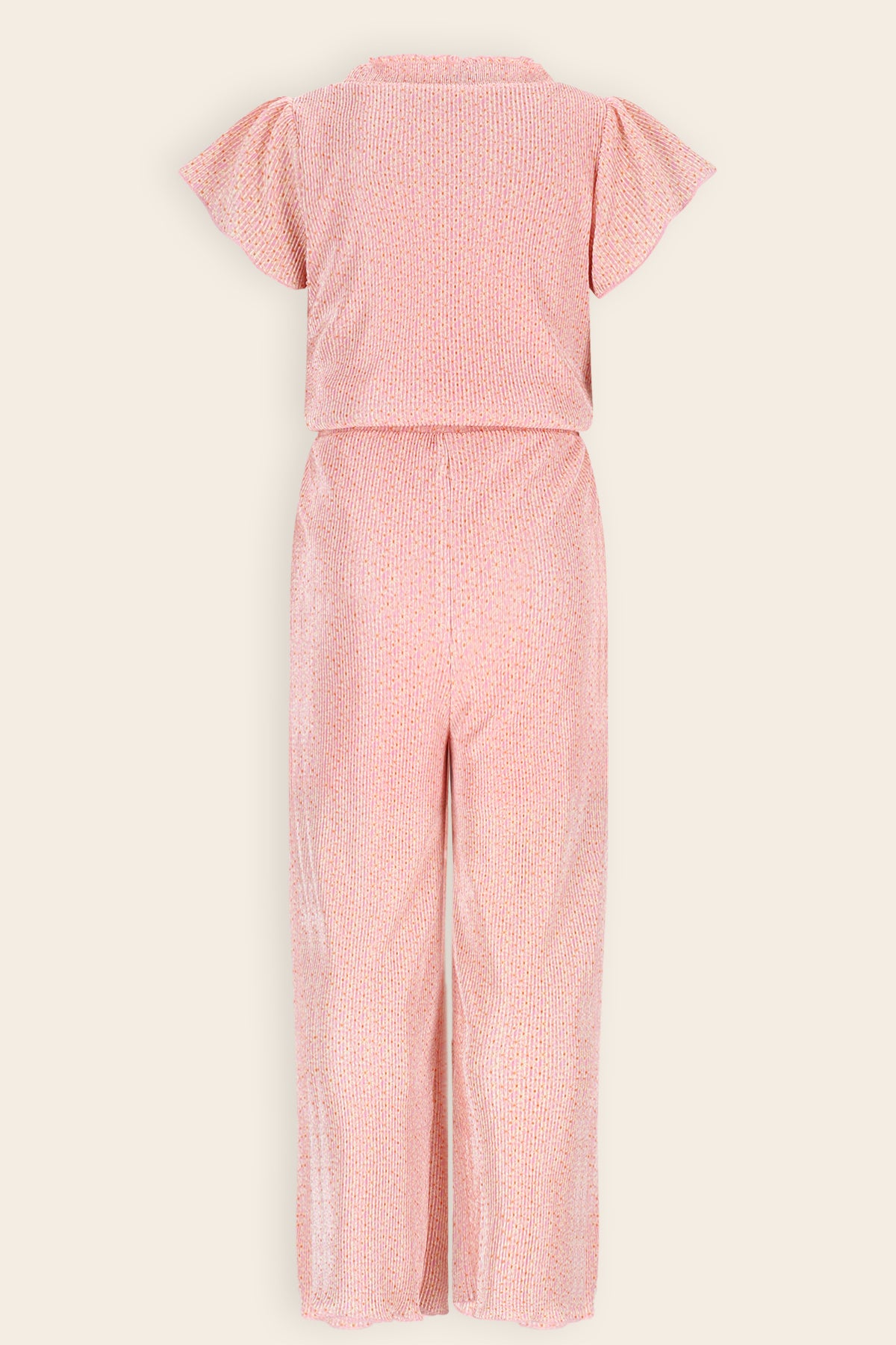 Sylja Geprinte Plissee Jumpsuit Roze