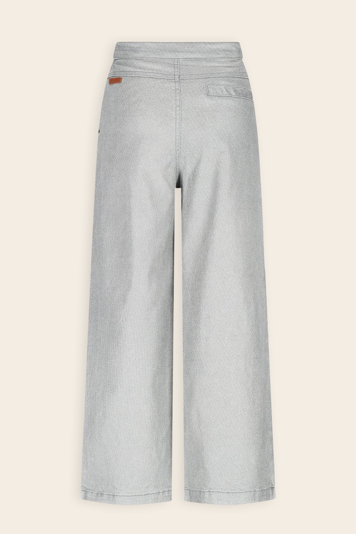 Sia Metallic Denim Broek Grijs