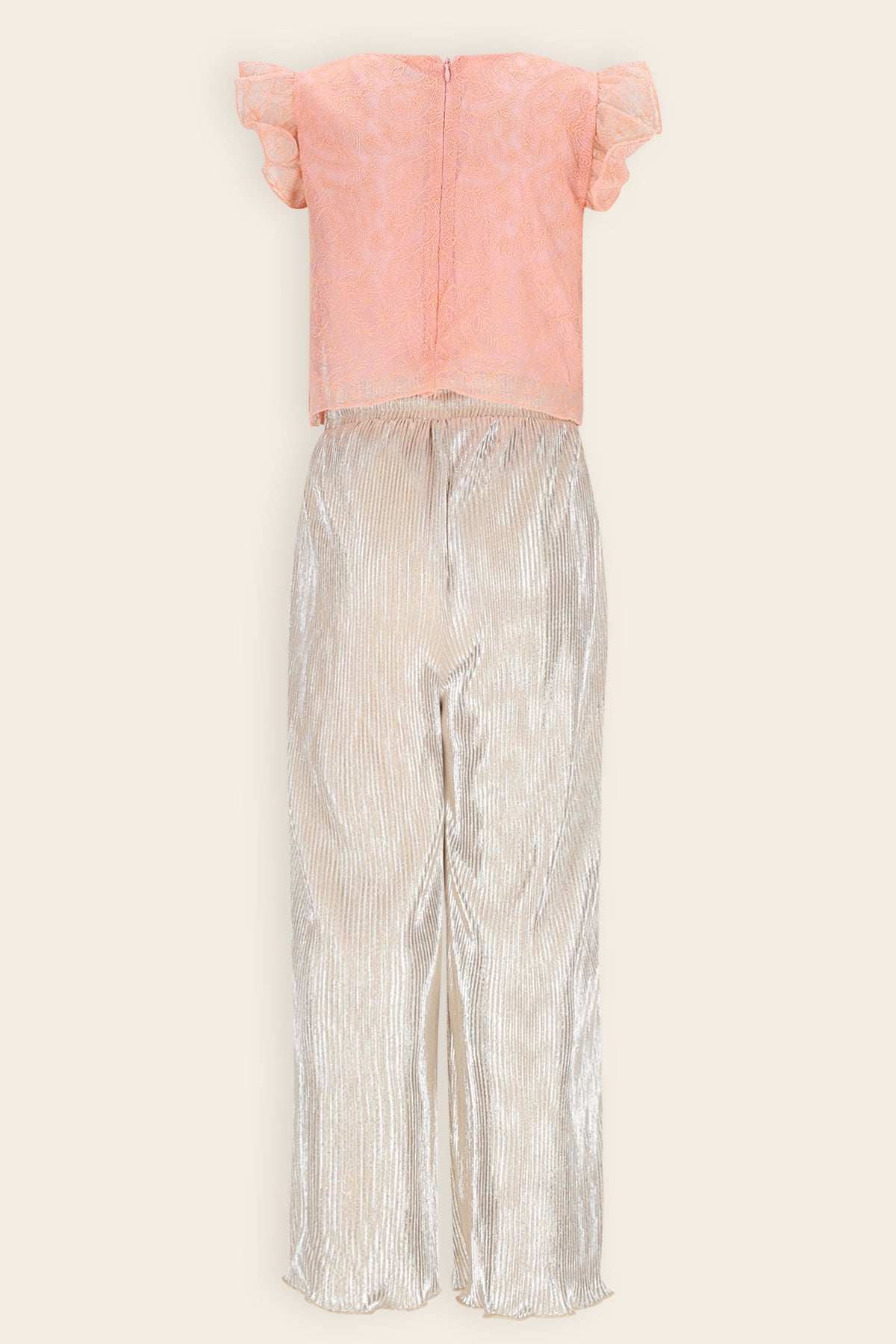 Semma Jumsuit Kant en Plissee Roze