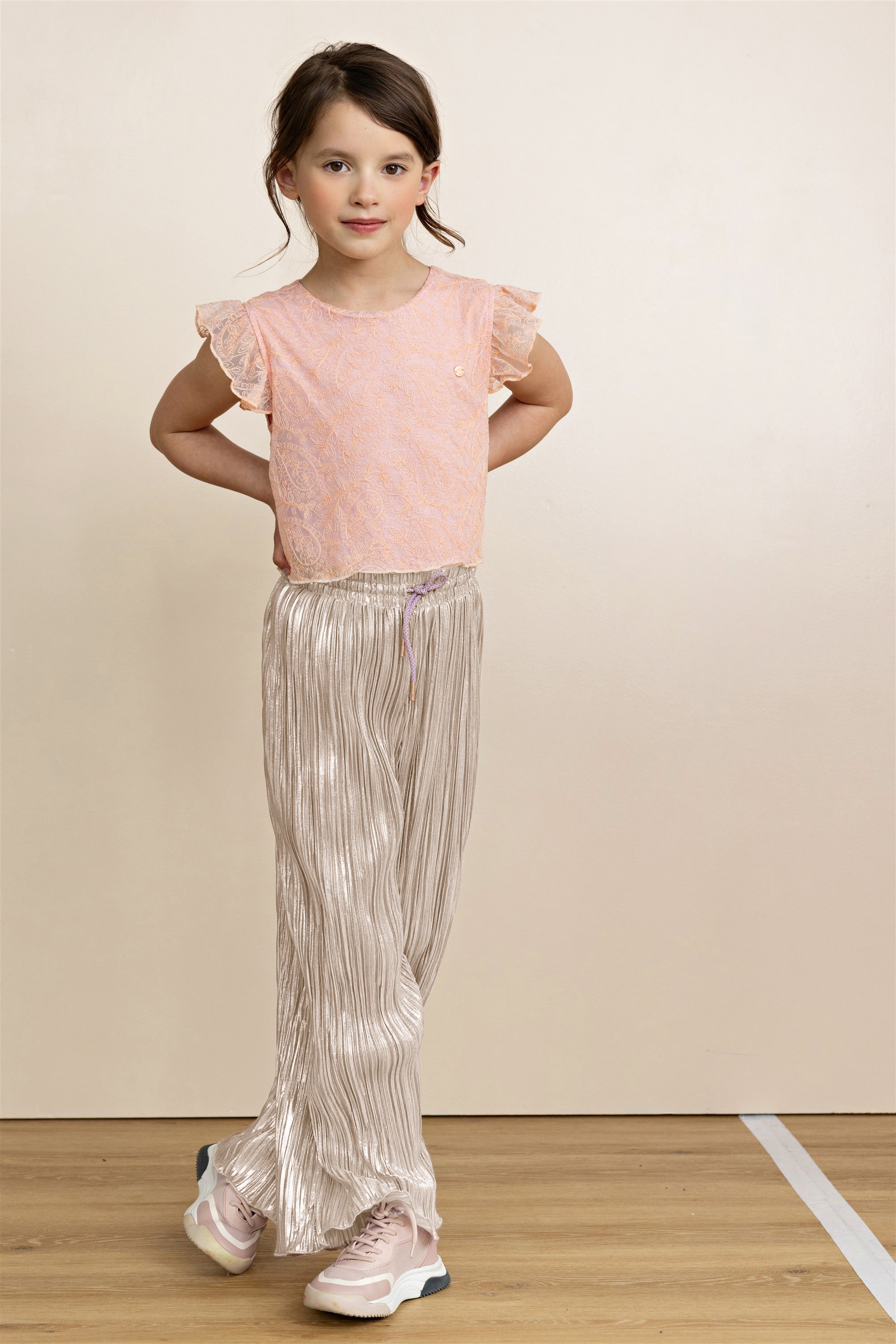 Semma Jumsuit Kant en Plissee Roze