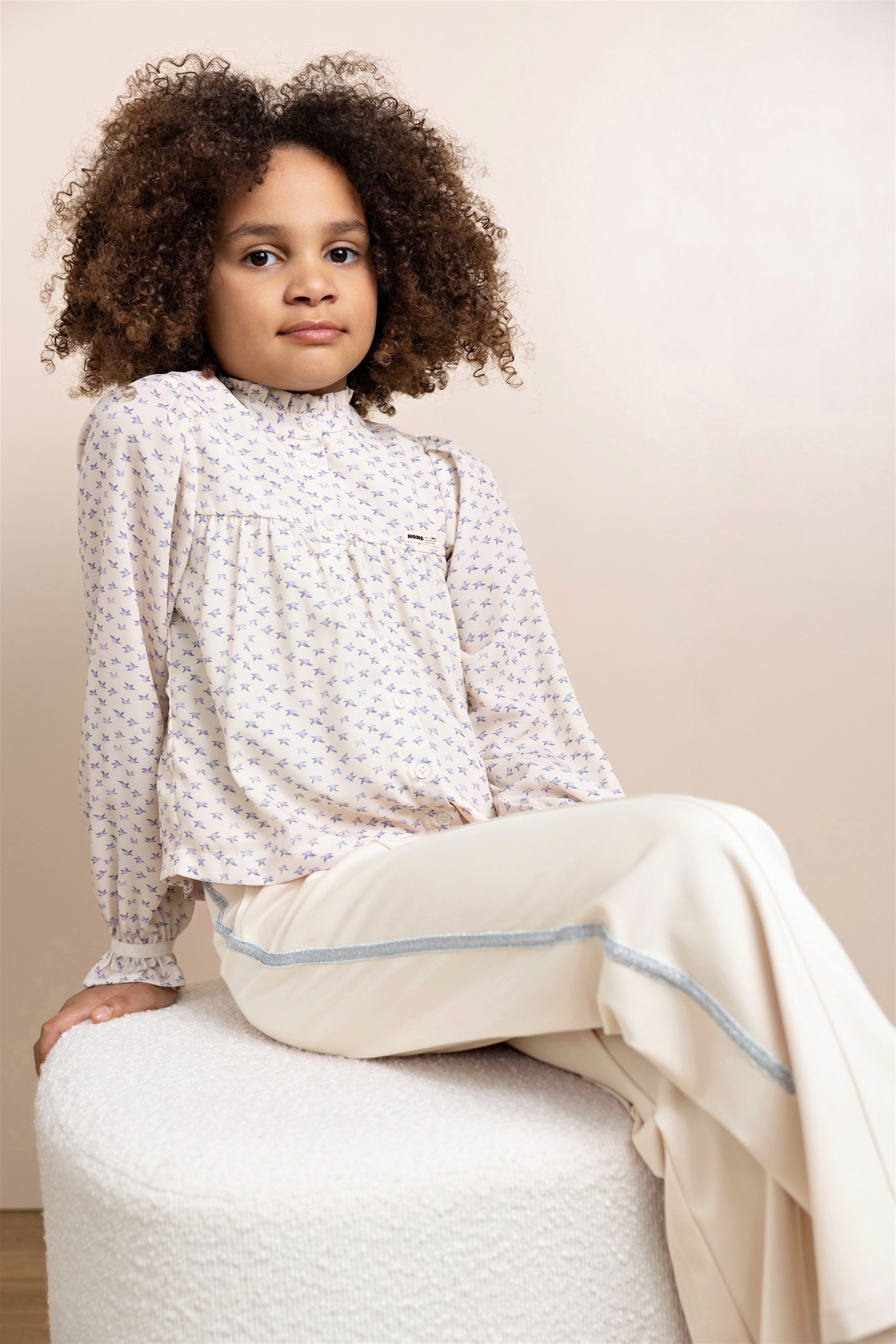 Sayla Sweat Wijde Broek Ivoor