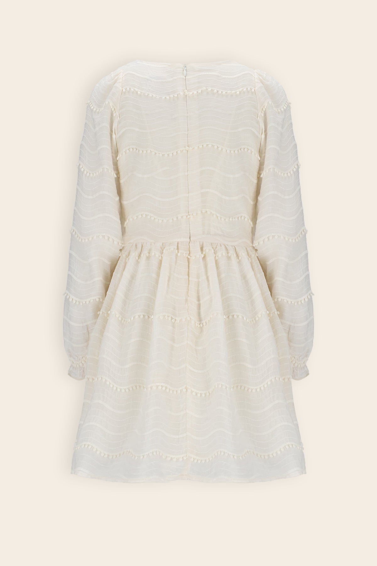 Milly PomPom jurk Ivoor