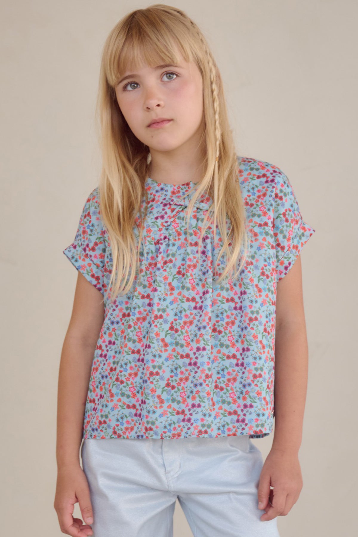 Tammy Geprinte Blouse Blauw