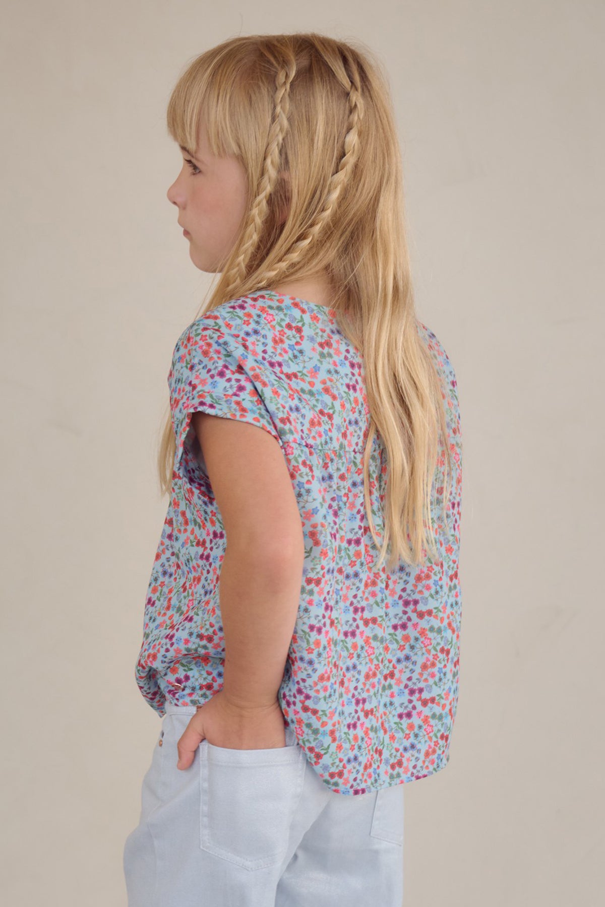 Tammy Geprinte Blouse Blauw