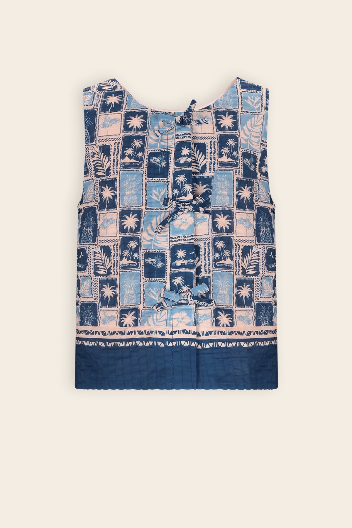 Tessy 2-zijdige Top Blauw