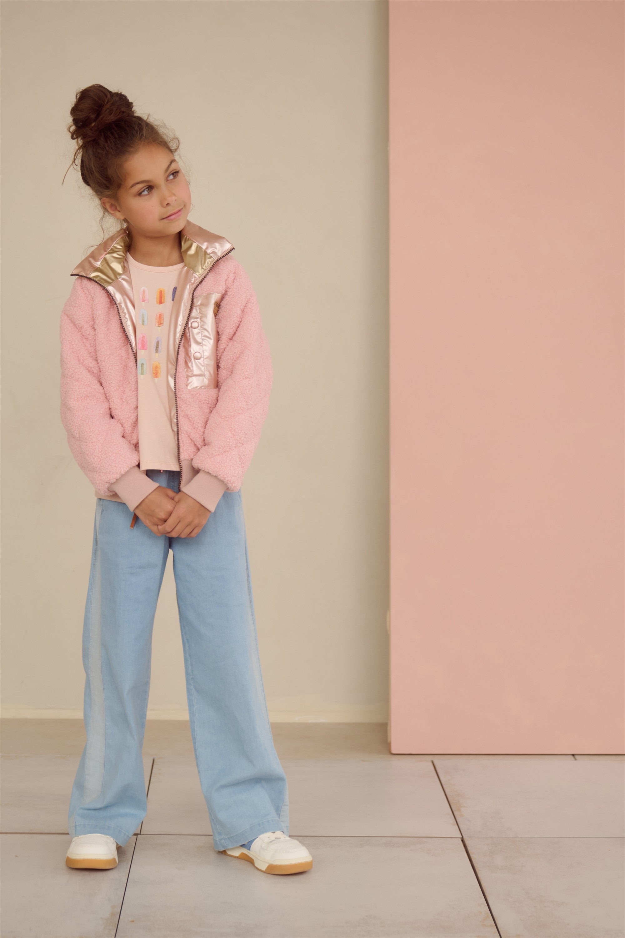 Doris Omkeerbare Zomerjas Zacht Roze