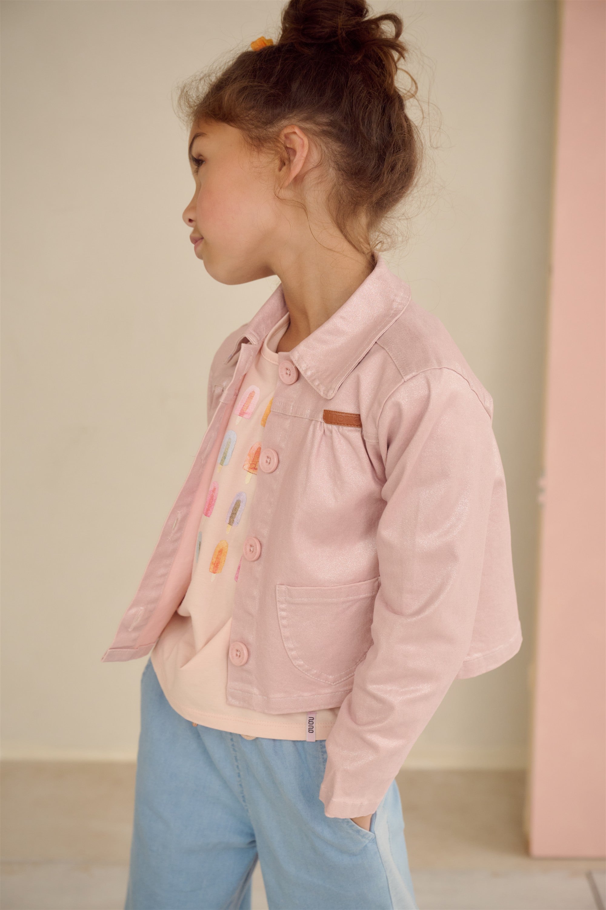 Daisy Twill Jasje Zacht Roze