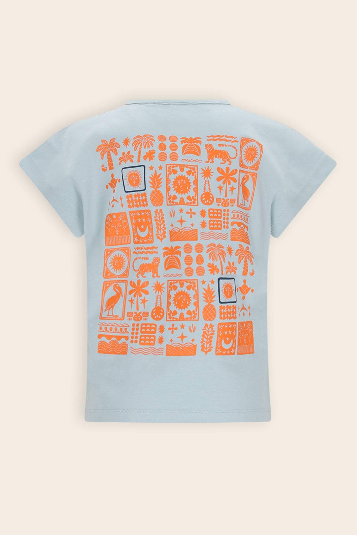Kate Tshirt met Rugprint Blauw