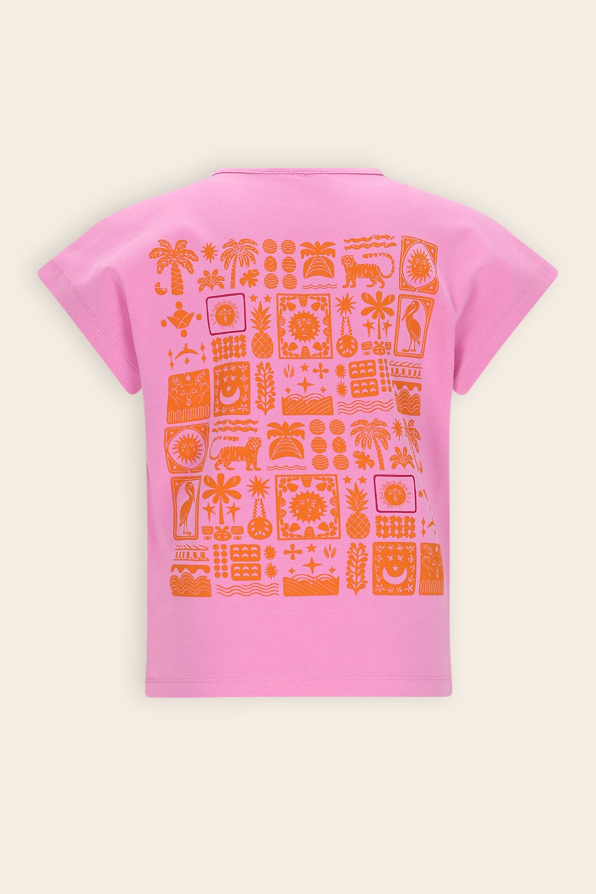 Kate Tshirt met Rugprint Roze