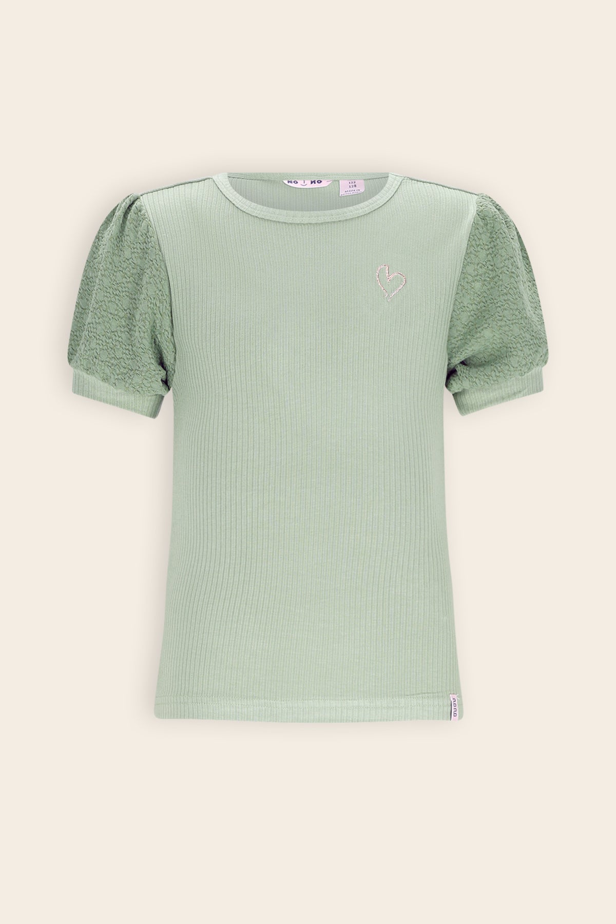 Kyoto Ribjersey Top Groen