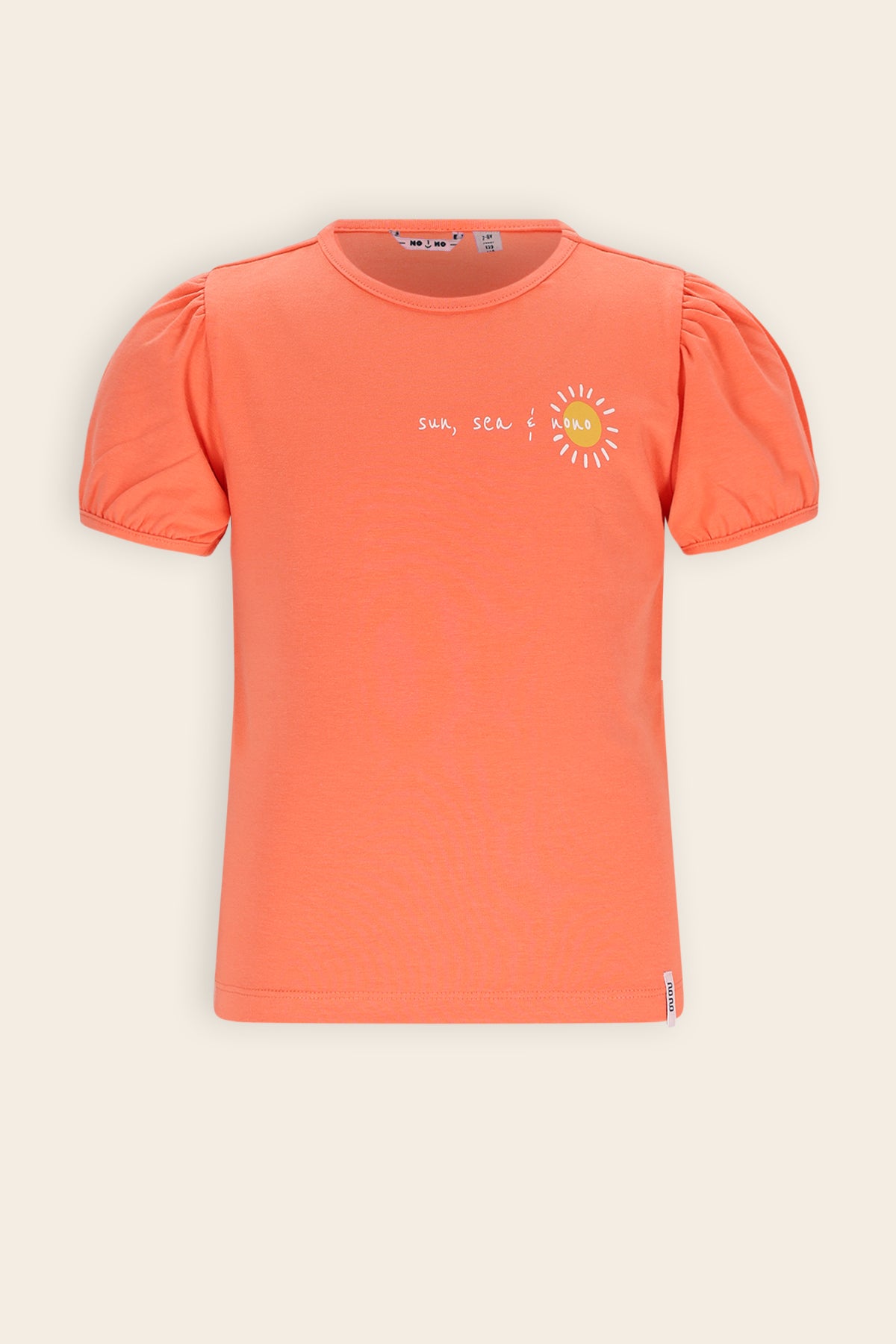 Karen Tshirt CIAO rugprint Koraal Oranje