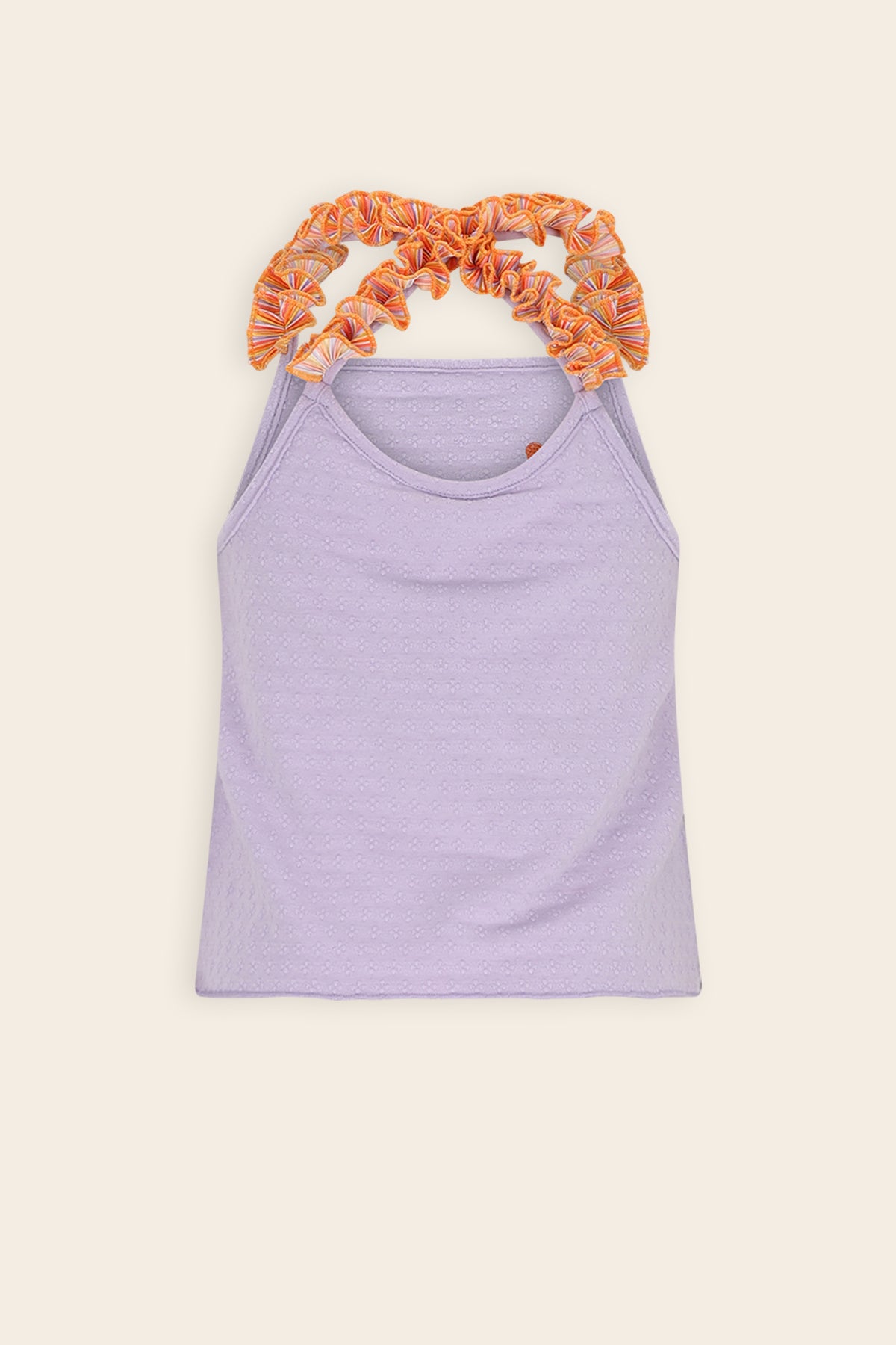 Kek Singlet met Gekruiste bandjes Paars