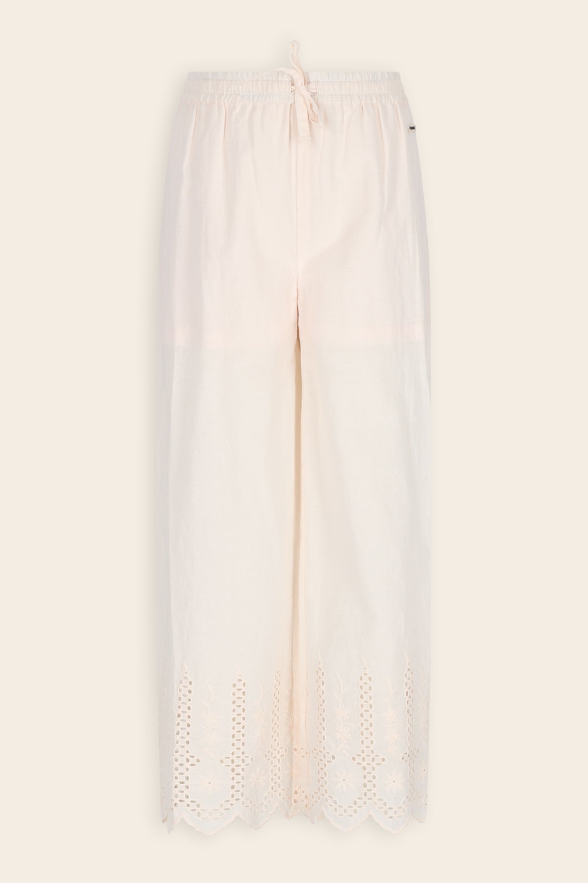 Embroidered Leggings Light Pink