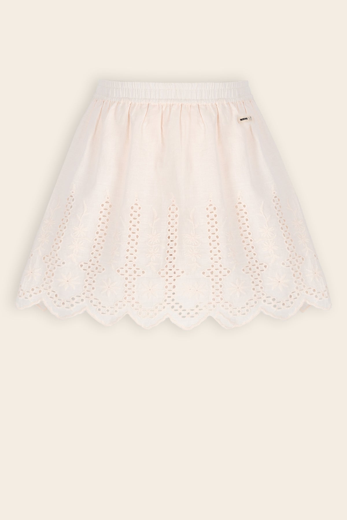 Nova Rok met Geborduurde Rand Licht Roze