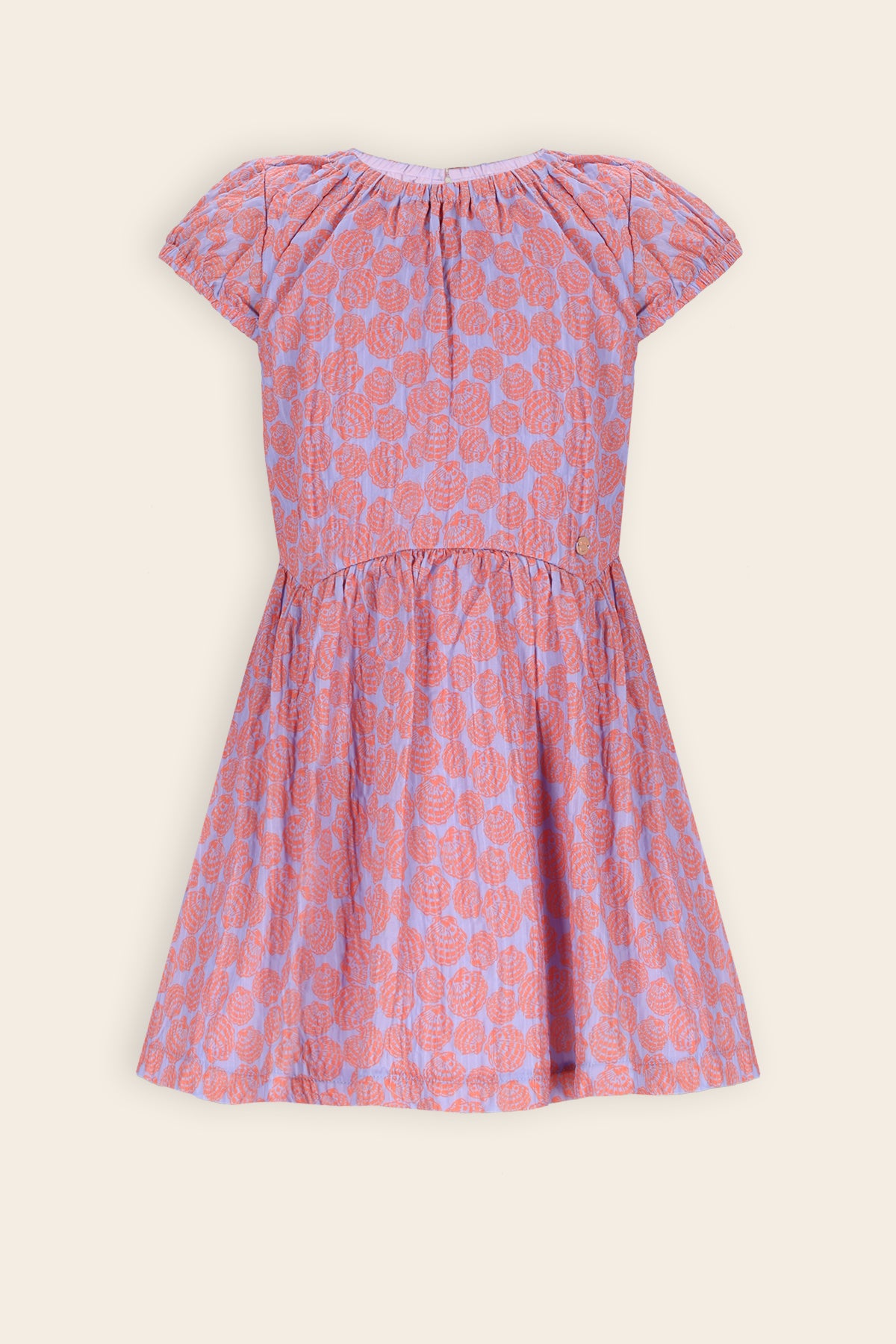 Mills Geprinte Jurk met open rug Paars