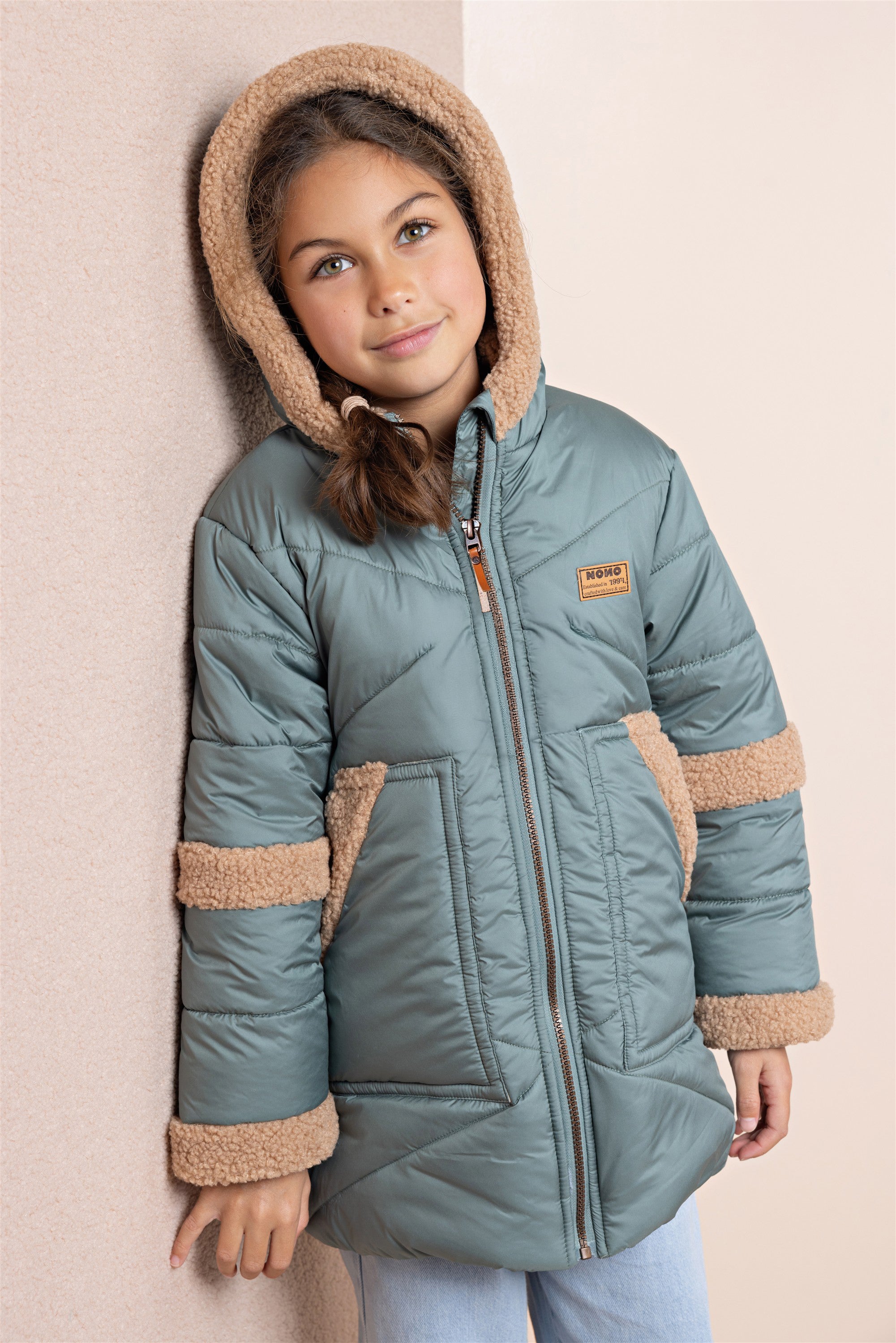 Betty Mid-length Winter Coat Dark Green