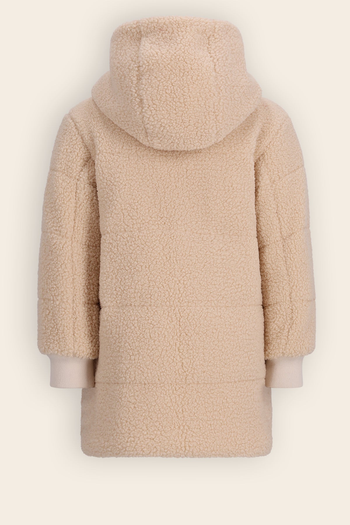 Betty Mid-length Reversible Winter Coat Ivory White