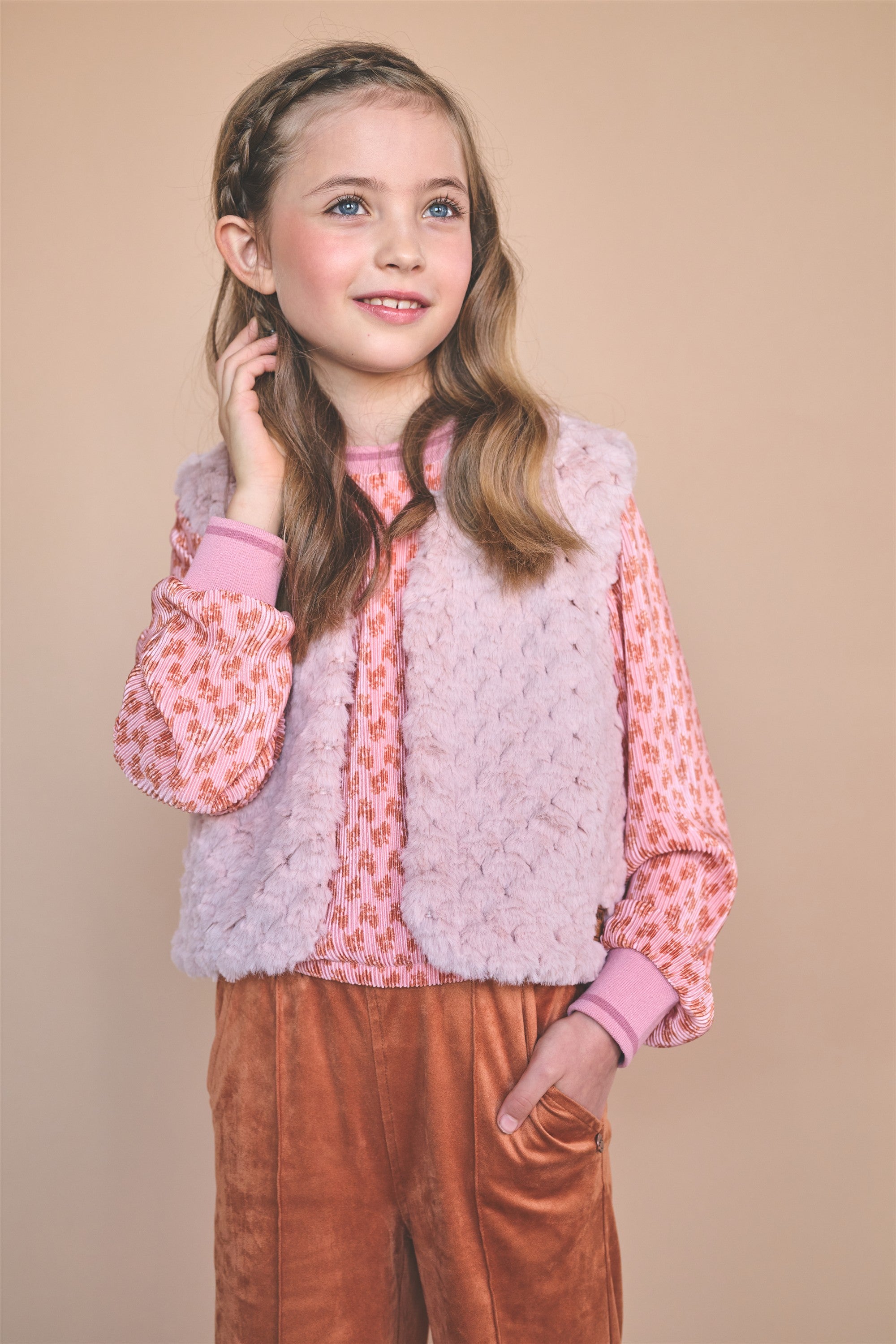 Temmy Plissee Blouse Roze
