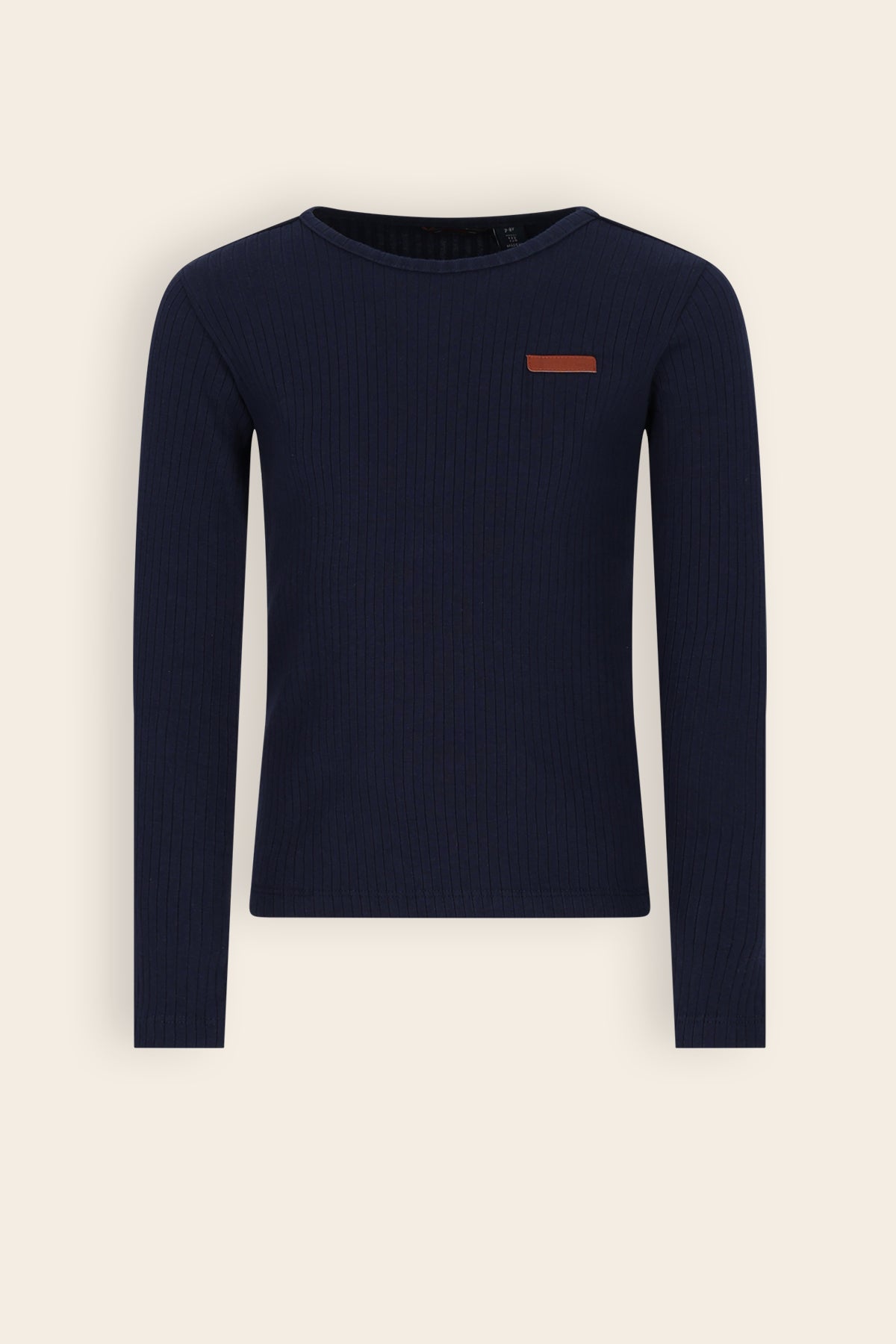 Kyas Rib Jersey T-shirt Dark Blue