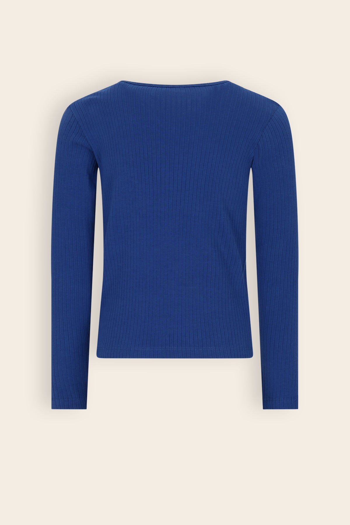 Kyas Rib Jersey Tshirt Blauw
