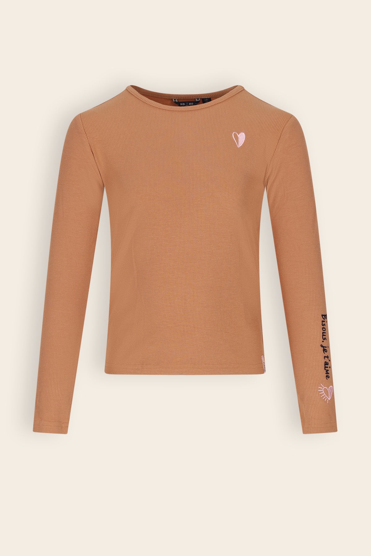 Kess Essential Rib Jersey Tshirt Bruin