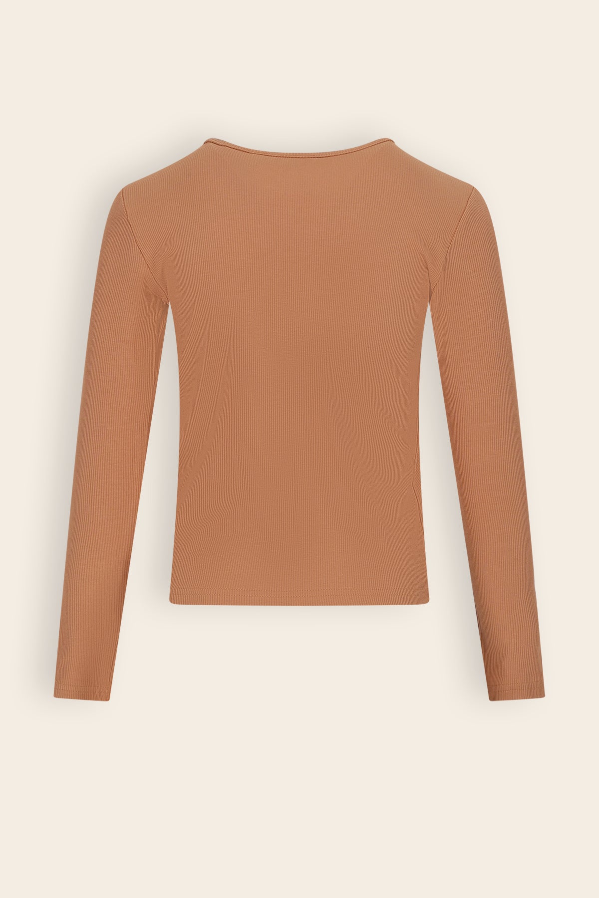 Kess Essential Rib Jersey Tshirt Bruin