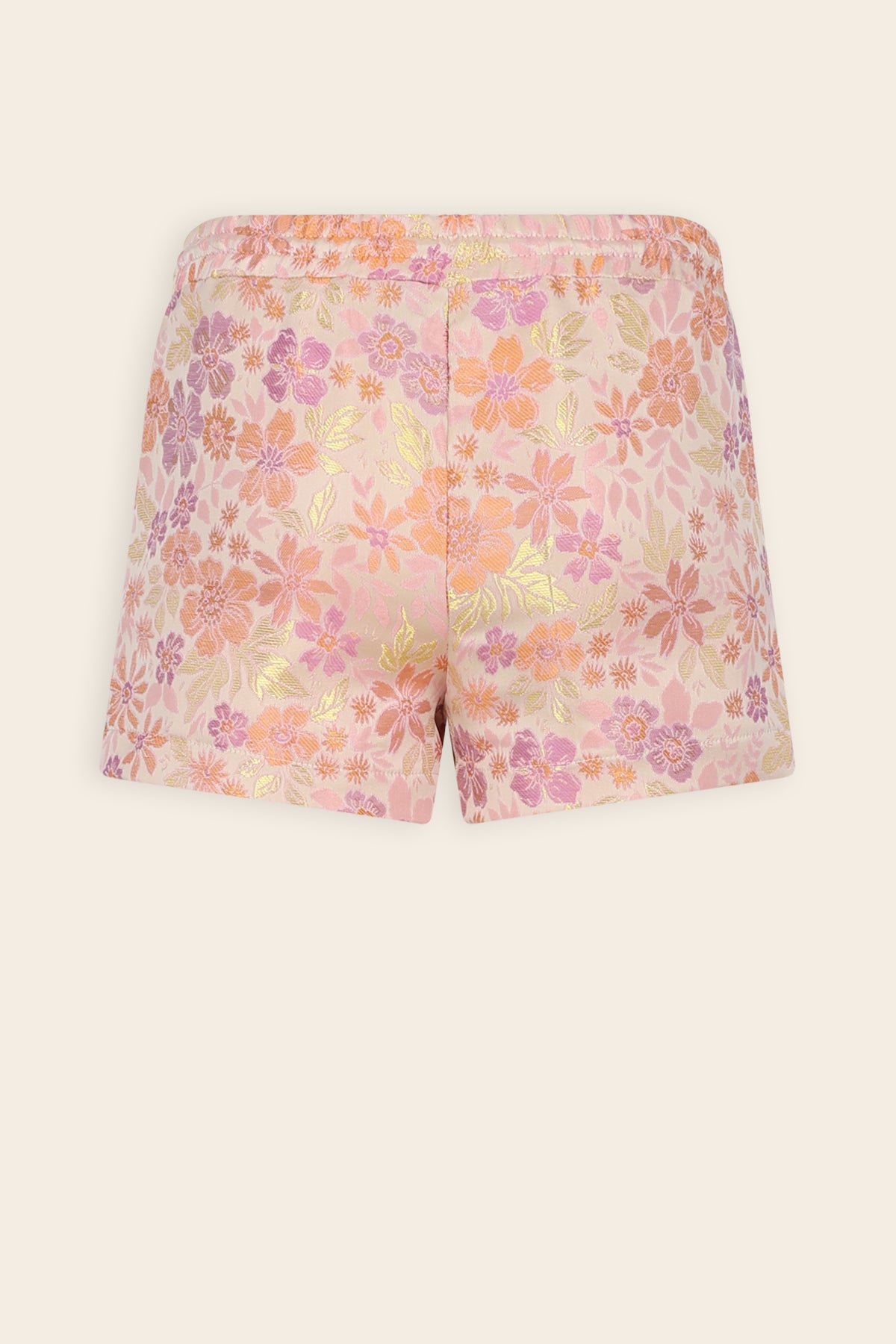 Shorty Bloemen Jacquard Short Oranje