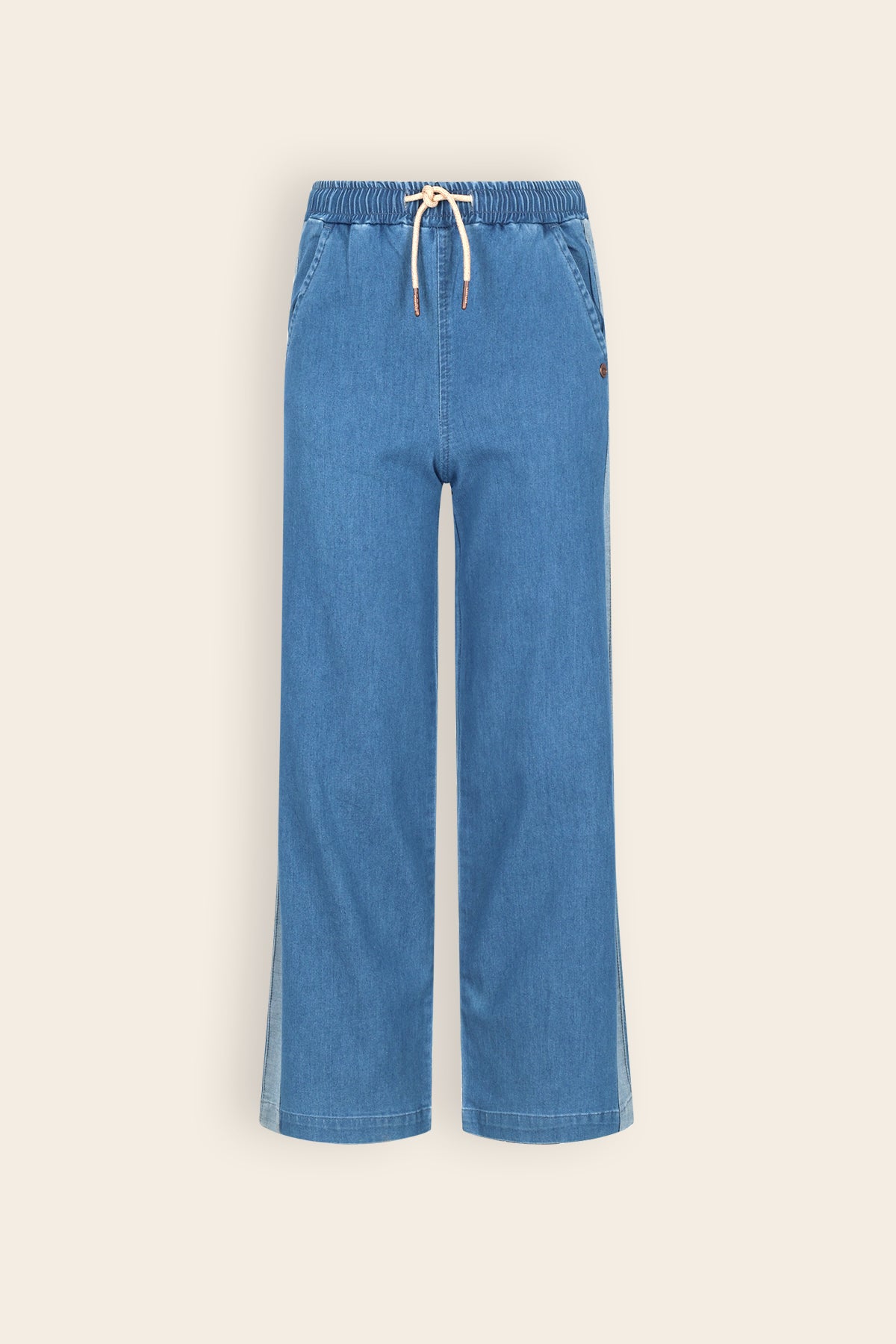 Sue Wide Denim Pants Denim Blue