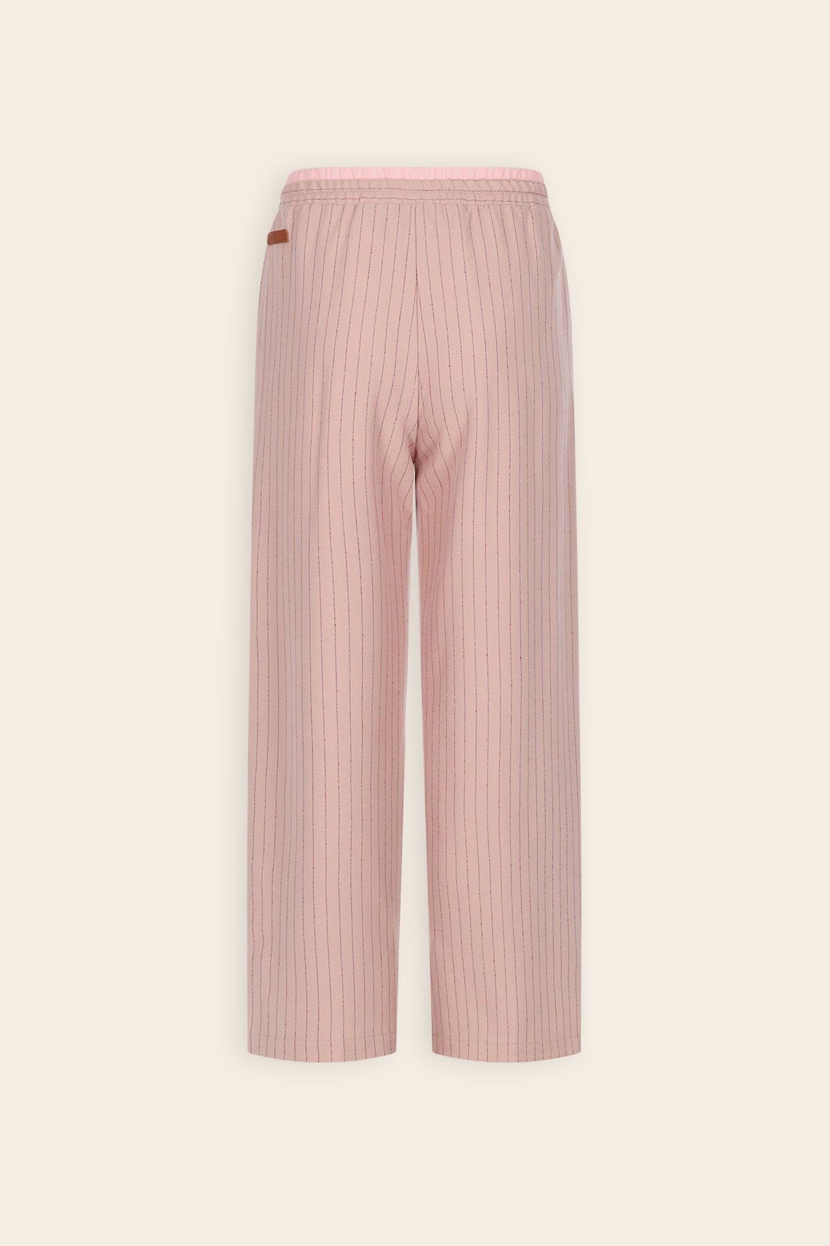 Sarah Gestreepte Wijde Broek Roze