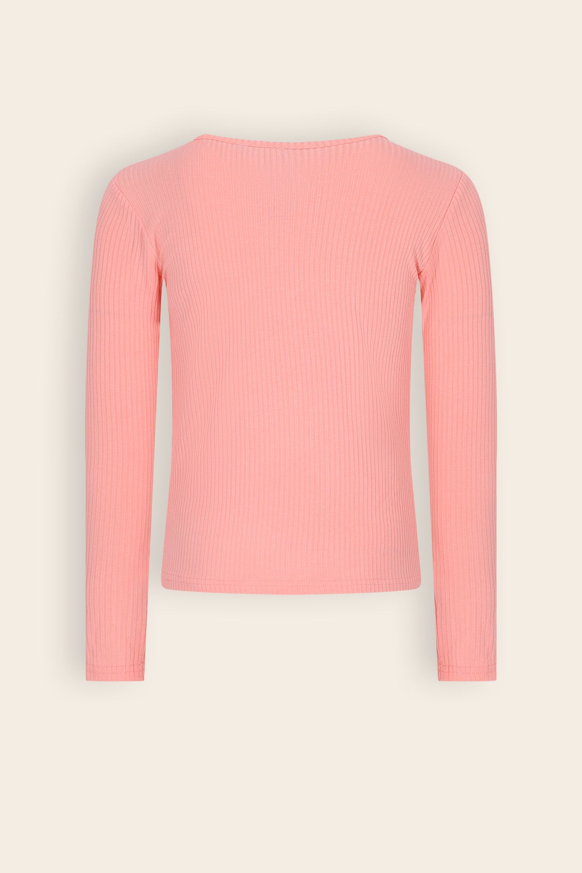 Kess Essential Rib Jersey Tshirt Roze Peach