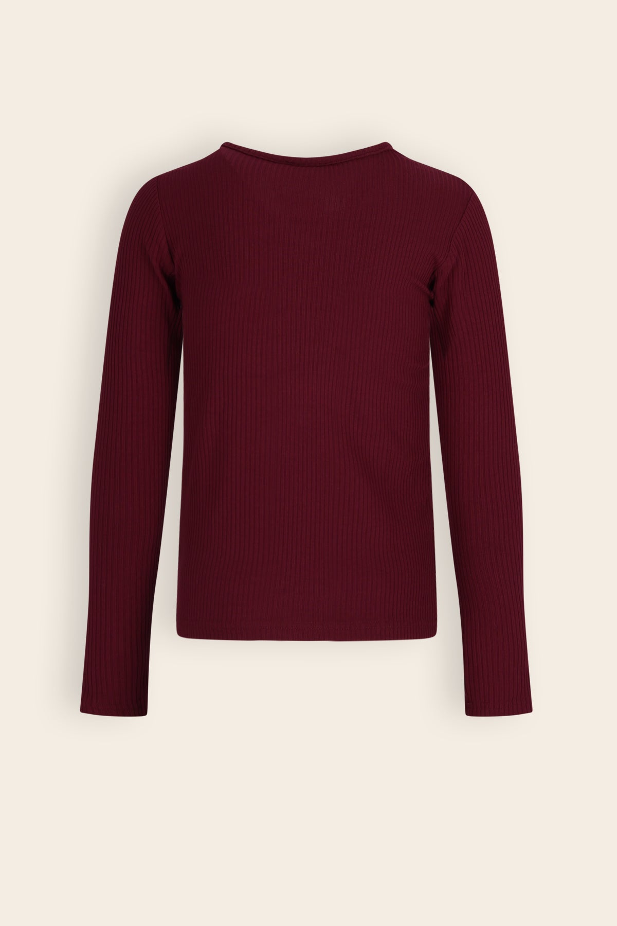 Kess Essential Rib Jersey Tshirt Bordeaux