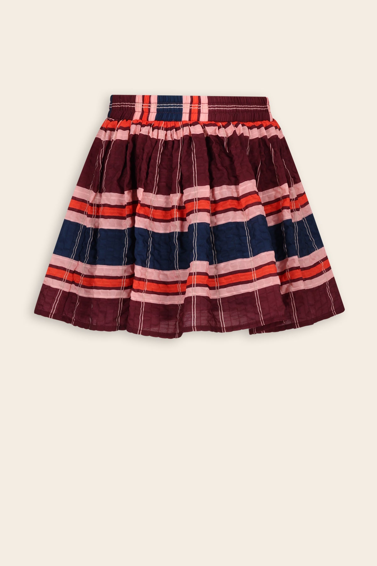 Nienke Geruite Rok Bordeaux