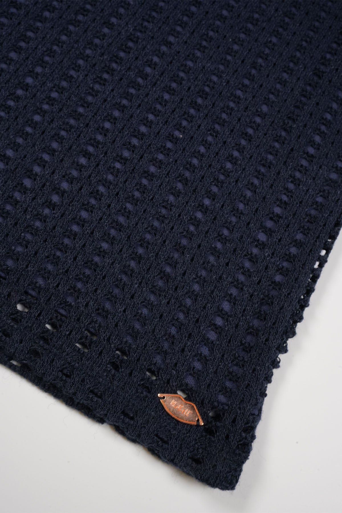 Kawai Crochet Crop Top Navy