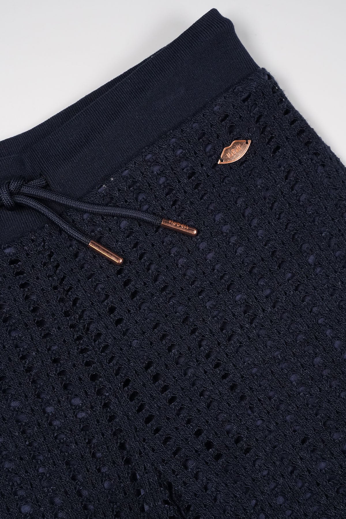 Sisou Crochet Flared Broek Navy