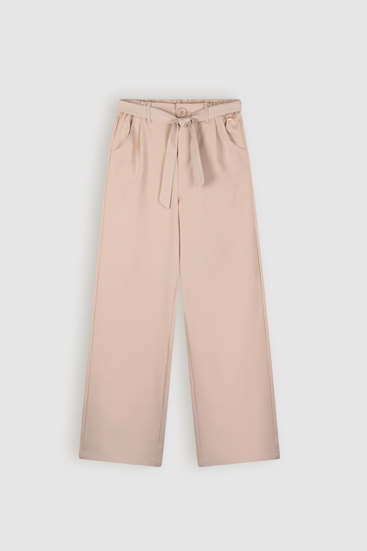 Sayla Palazzo Krijtstreep Broek Zand