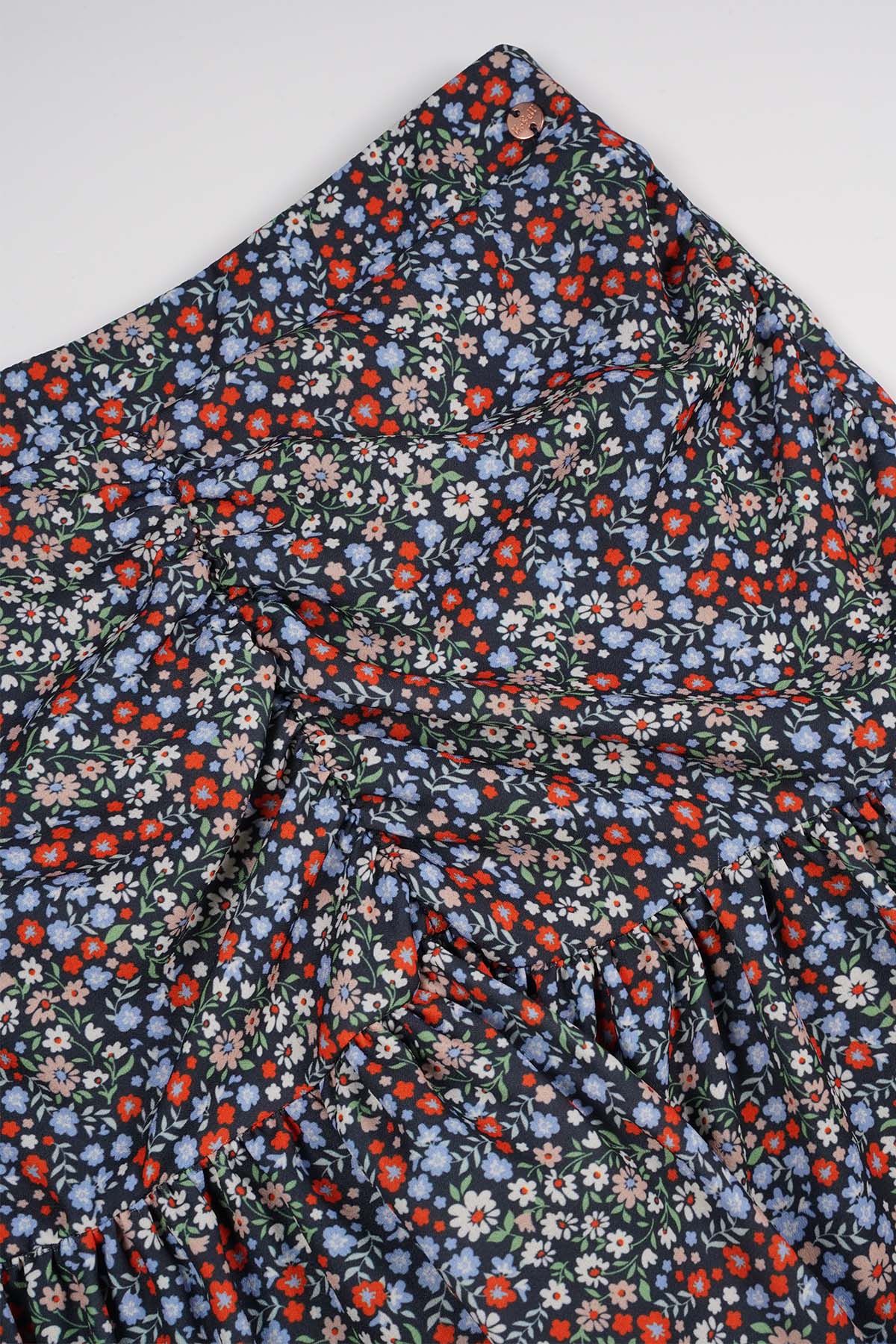 Nadine Floral Skirt Navy