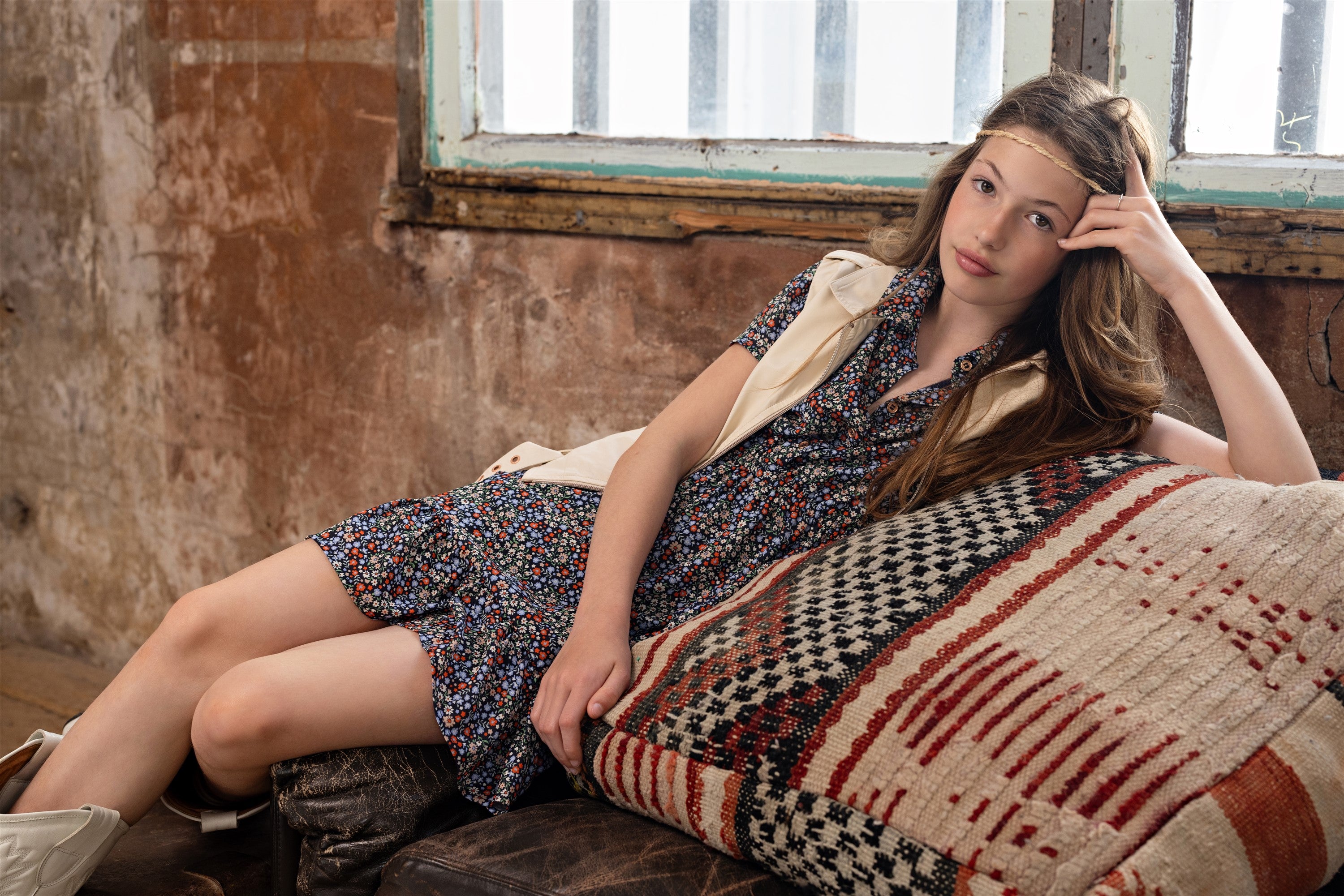 Masa Floral Dress Navy