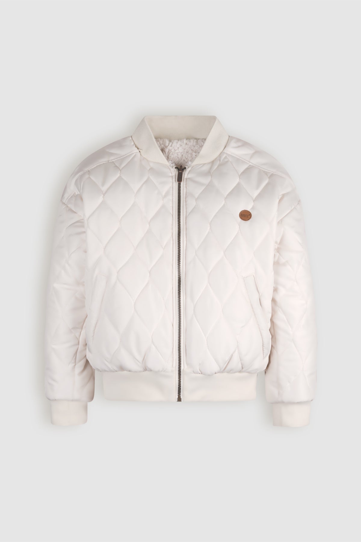 Bombi Reversible Jacket with Hidden Hood Ivory