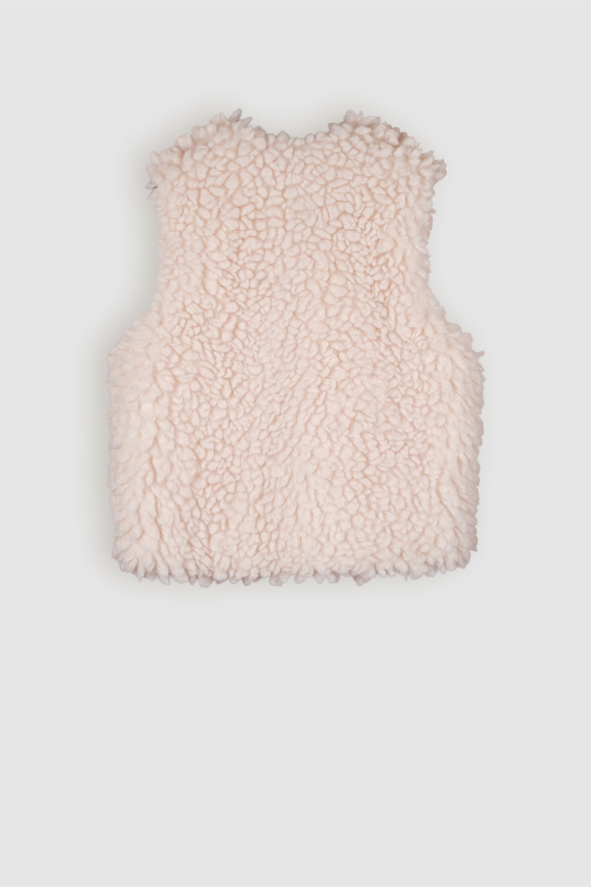 Kath Fluffy Fur Gilet Ivory