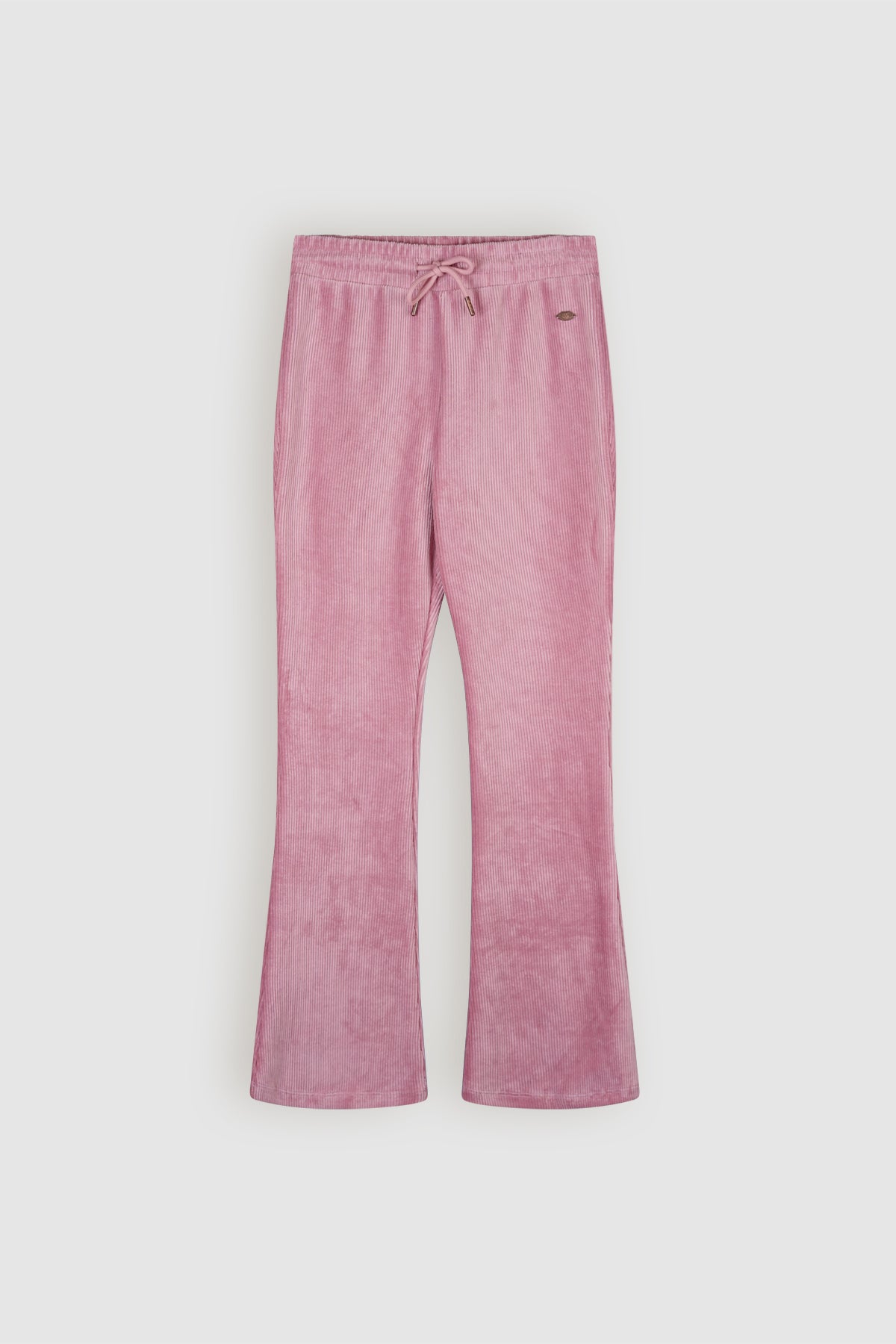 Sady Velvet Rib Flared Pants Pink