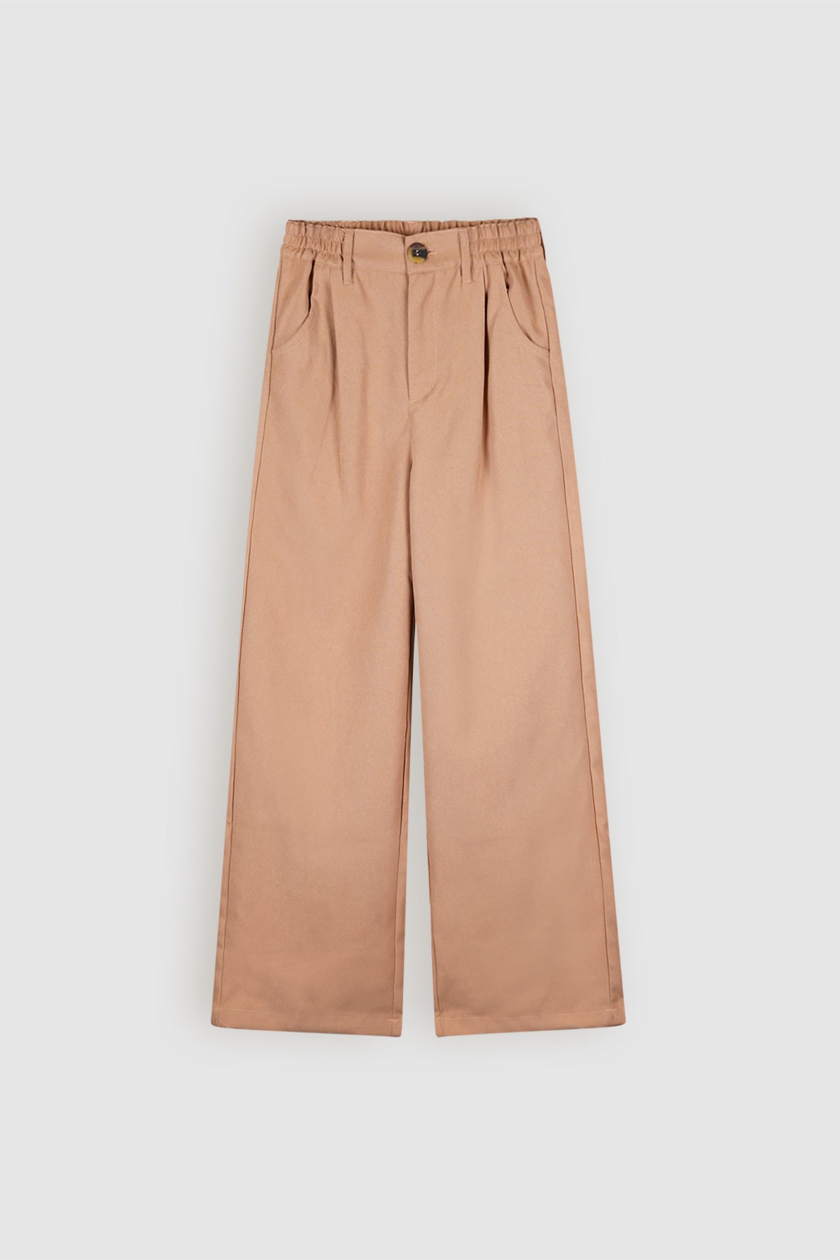 Sayla Twill Palazzo Pants Sand