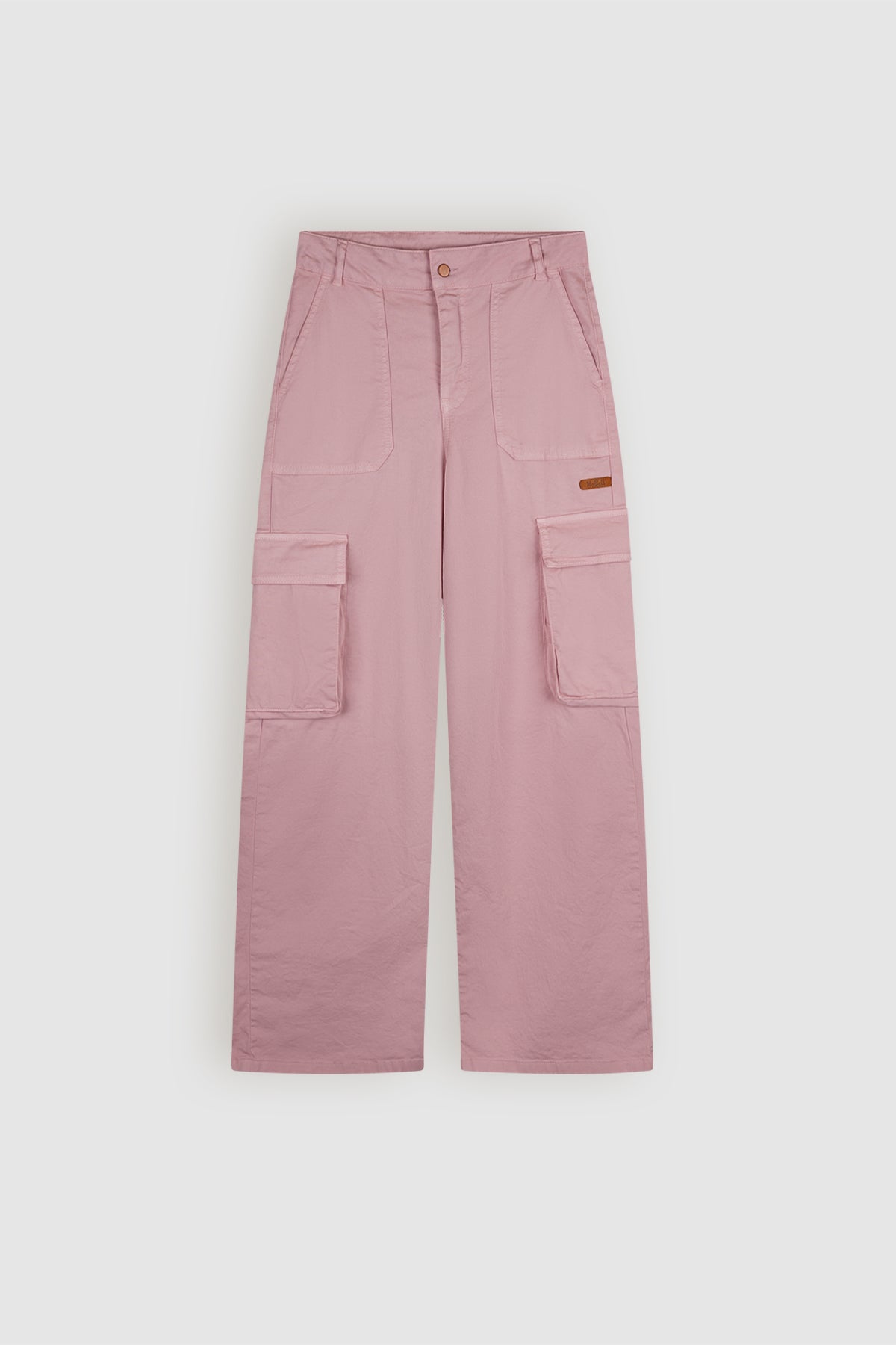Susy Garment Dyed Twill Cargo Pants Pink