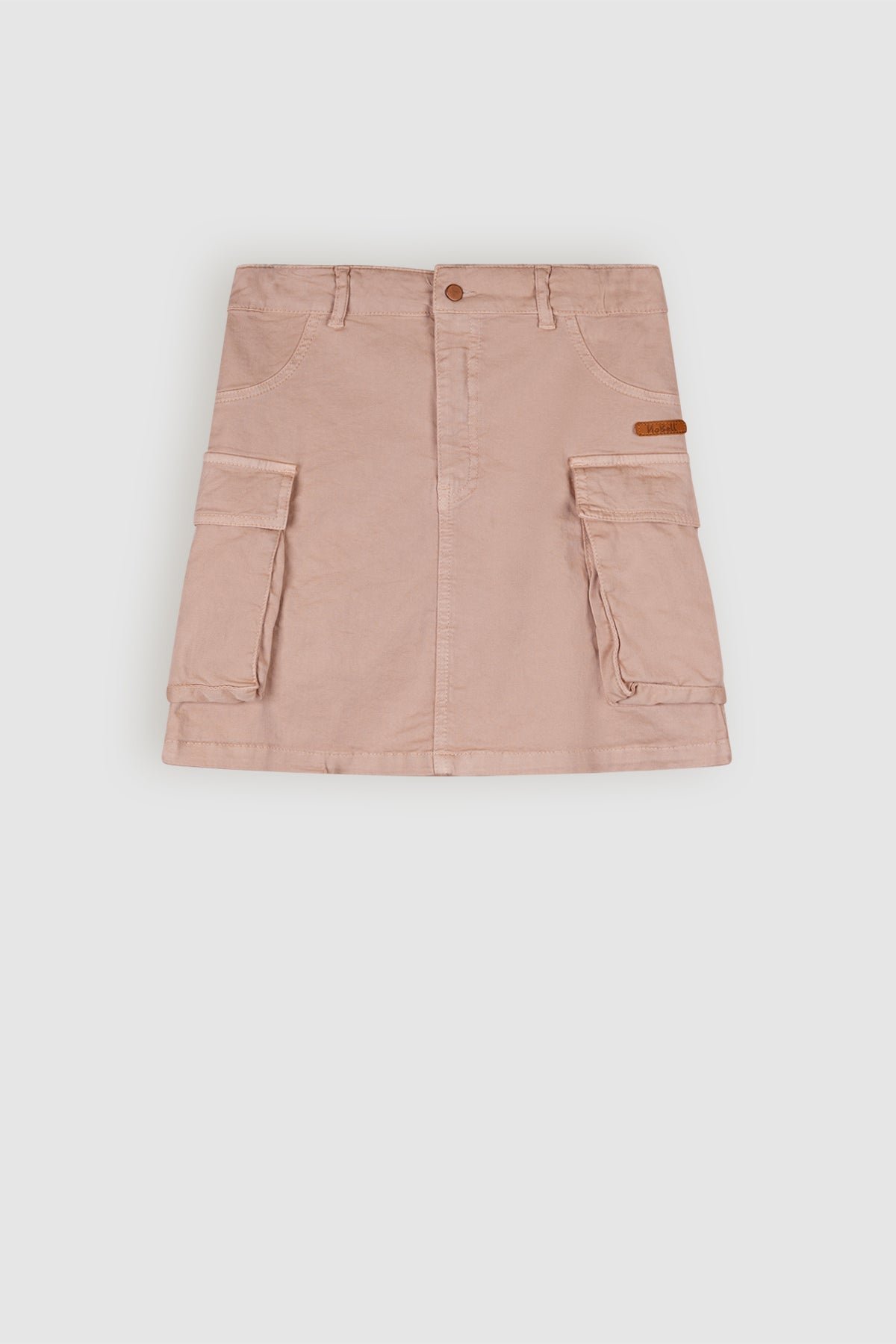 Nadja Garment Dyed Twill Cargo Skirt Sand